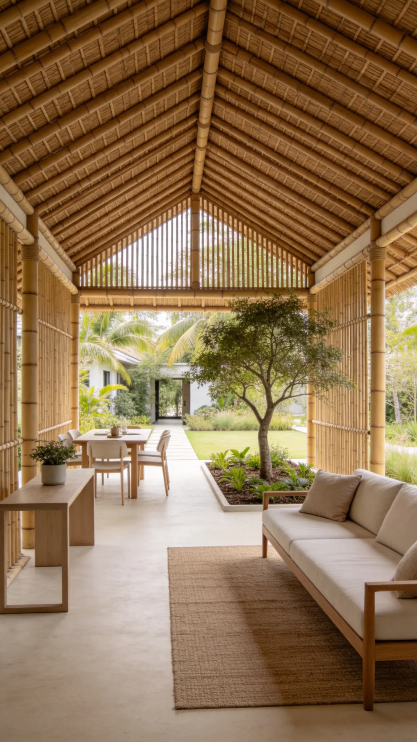 15. Two-Zone Gazebo for Lounging and Dining