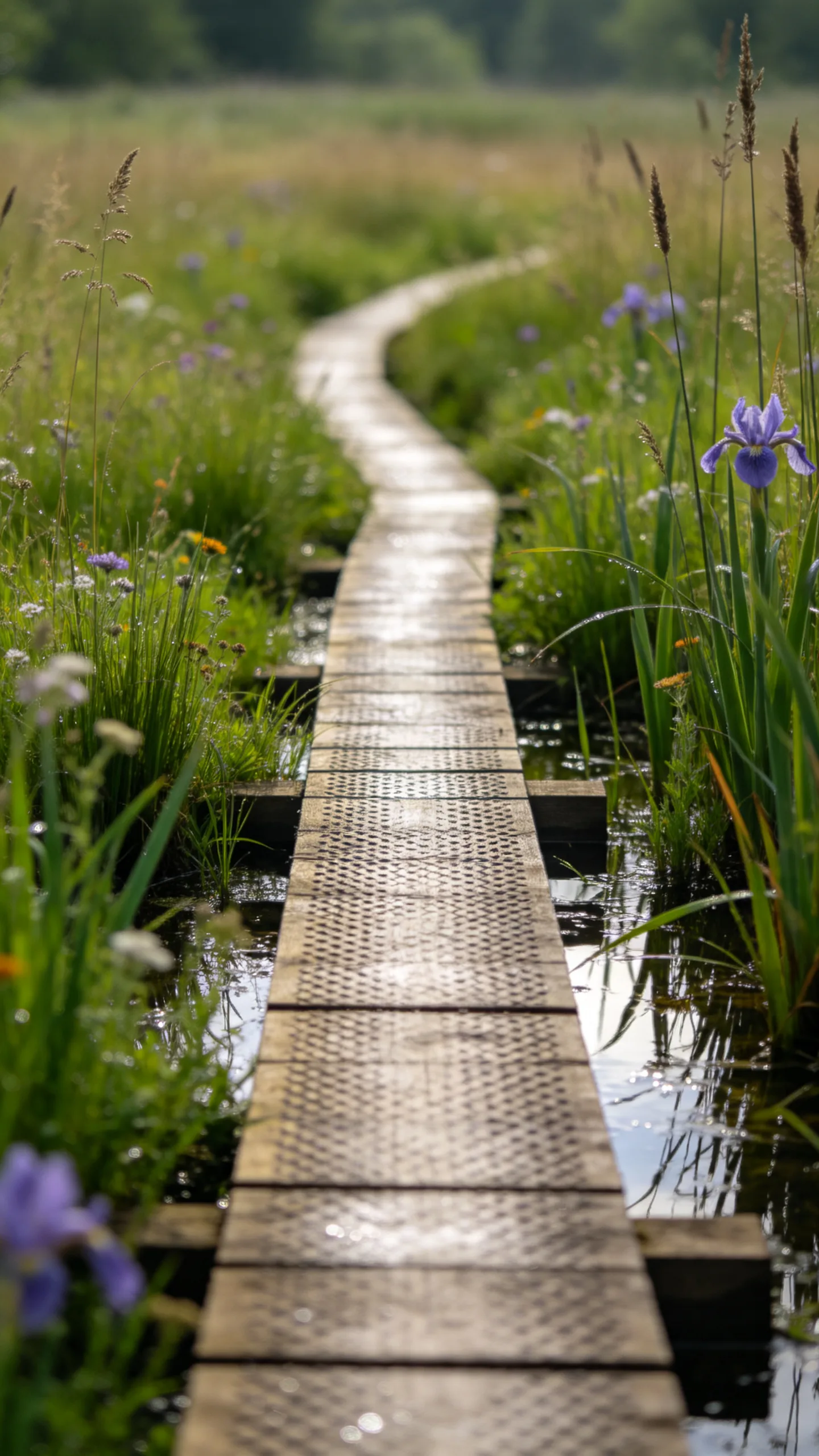 16. Add a Boardwalk Across a Damp Meadow