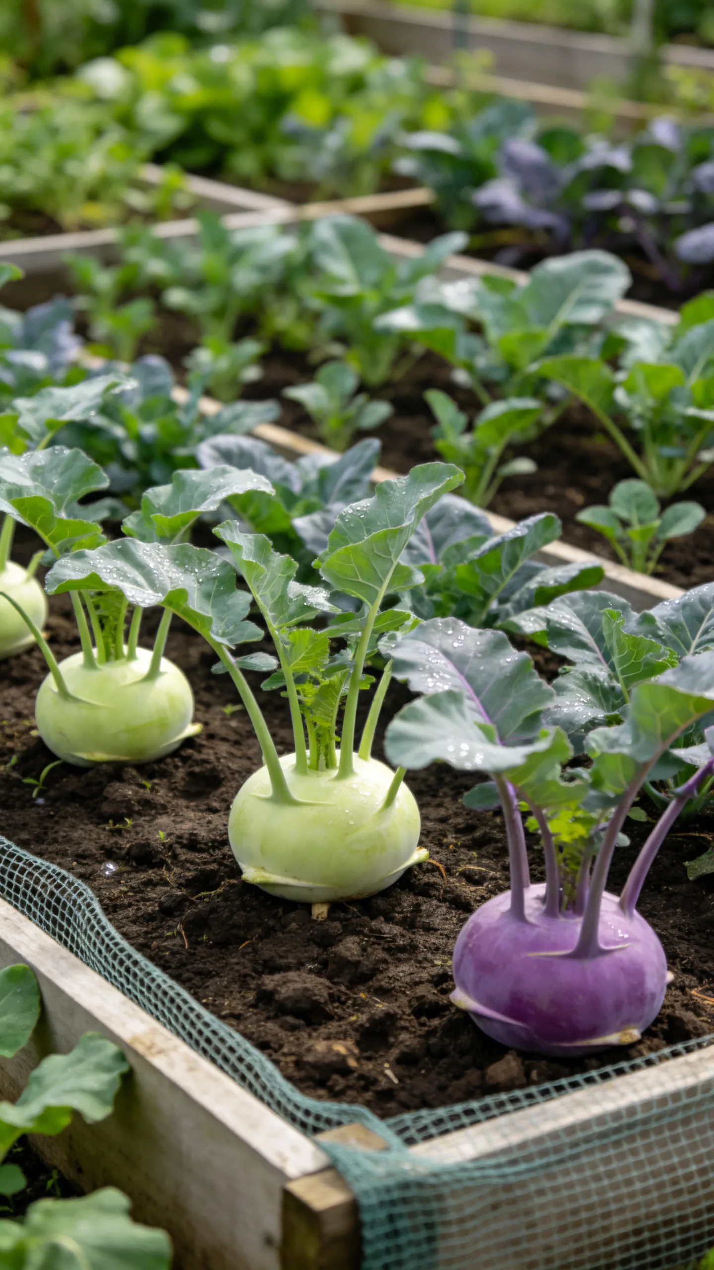 16. Kohlrabi in Raised-Bed Gaps
