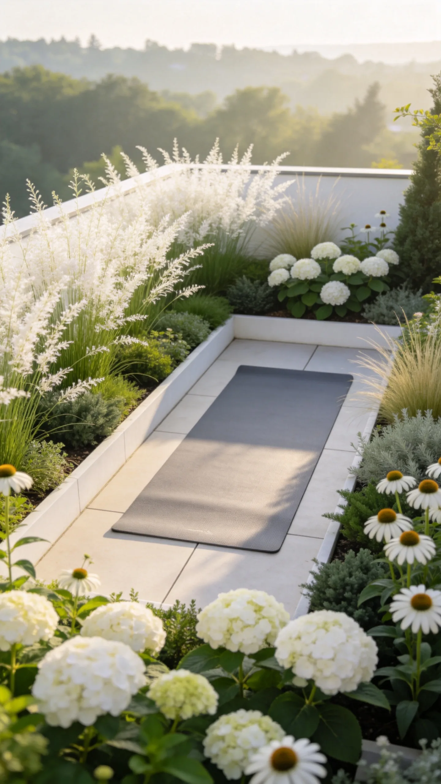 17. Plant a Calming White-and-Green Border