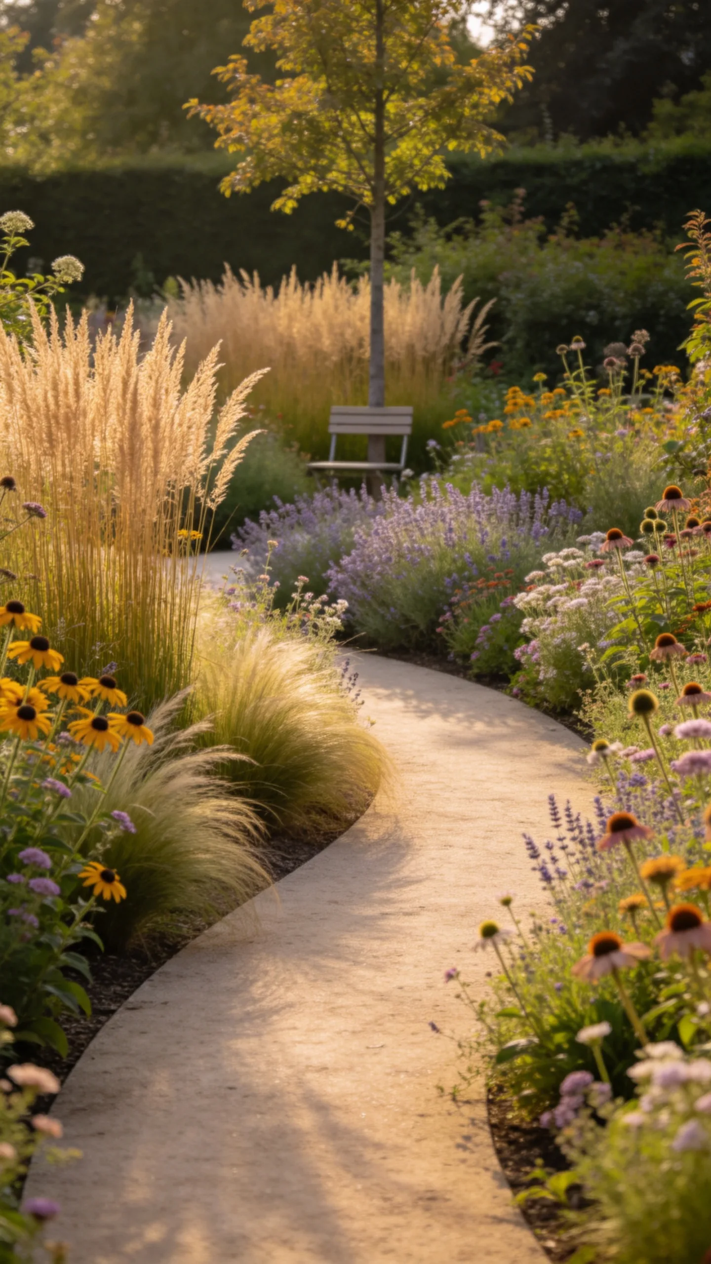19. Create a Hidden Path Through Tall Perennial Grasses
