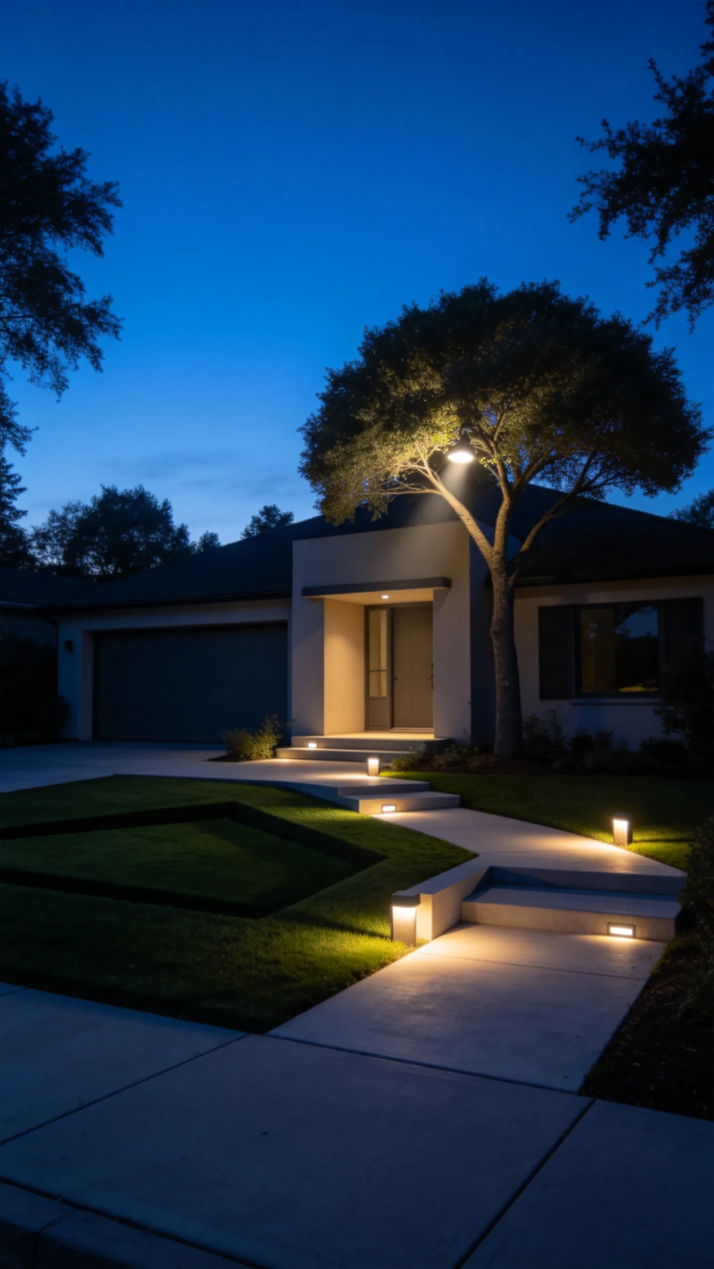 19. Highlight the Lawn With Low-Voltage Lighting