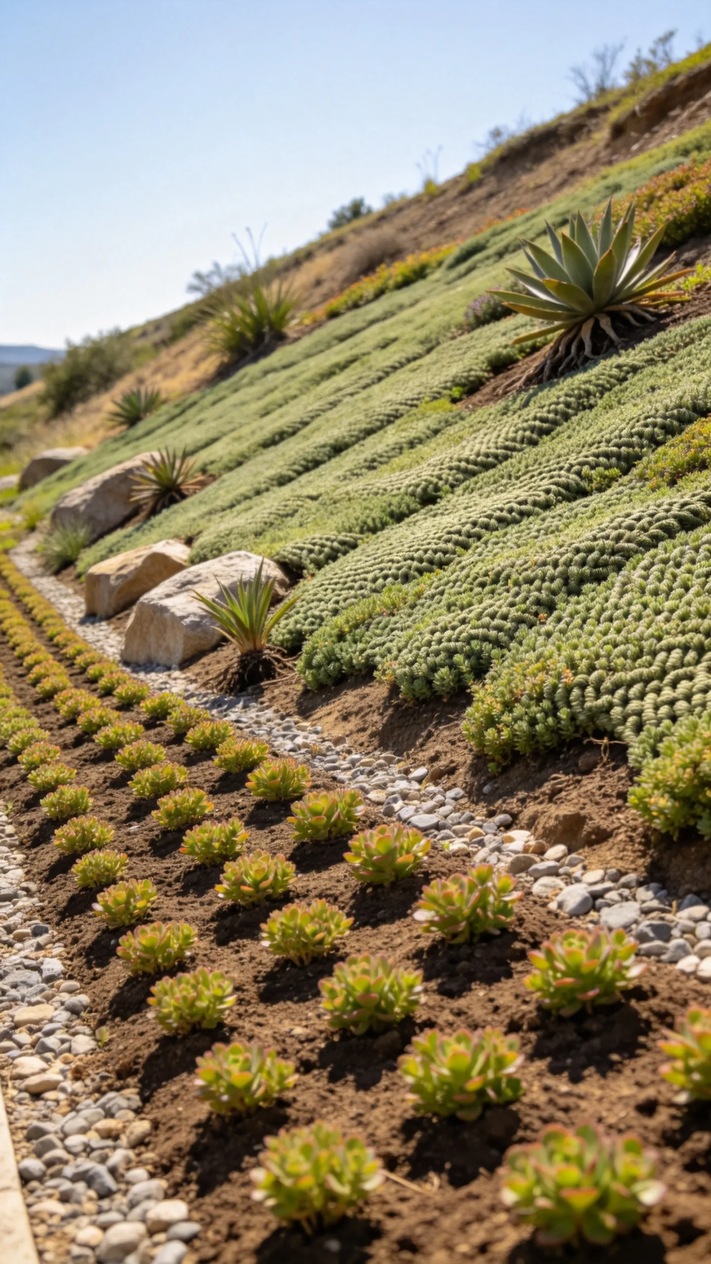 19. Succulent Ground Cover for a Dry Bank