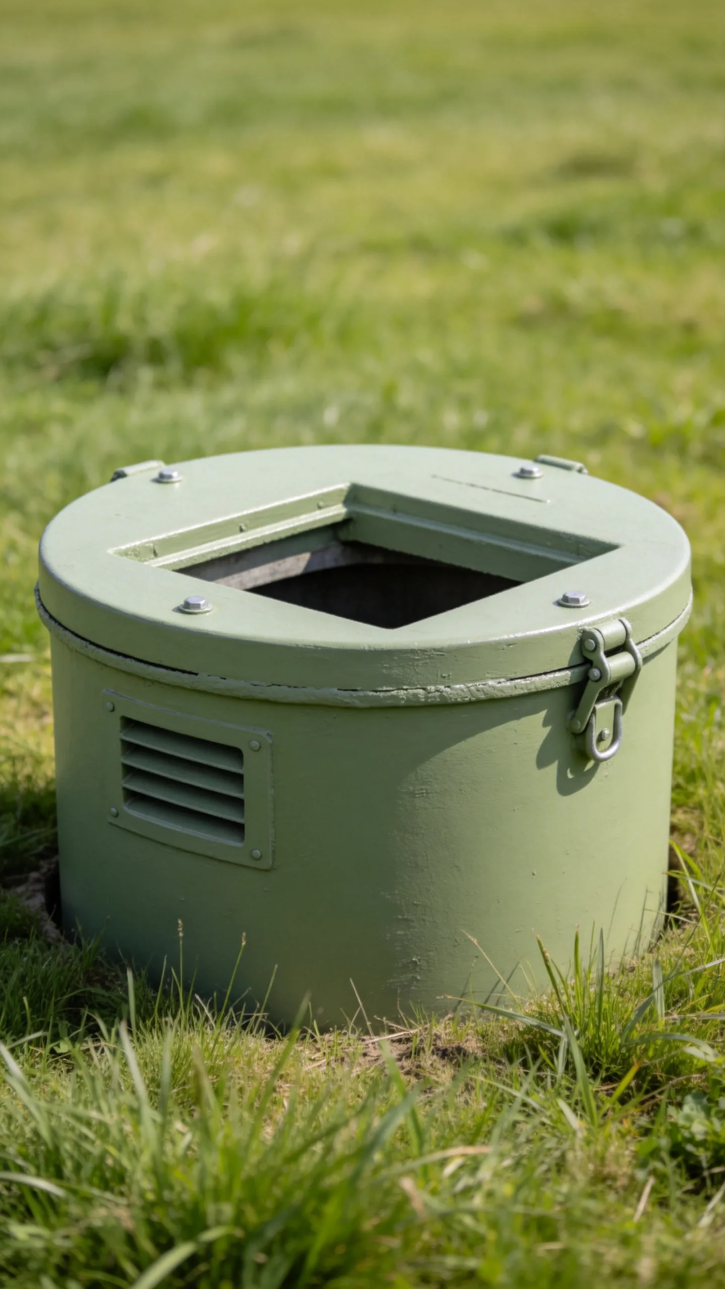 20. Camouflaged Riser Lid With Approved Paint
