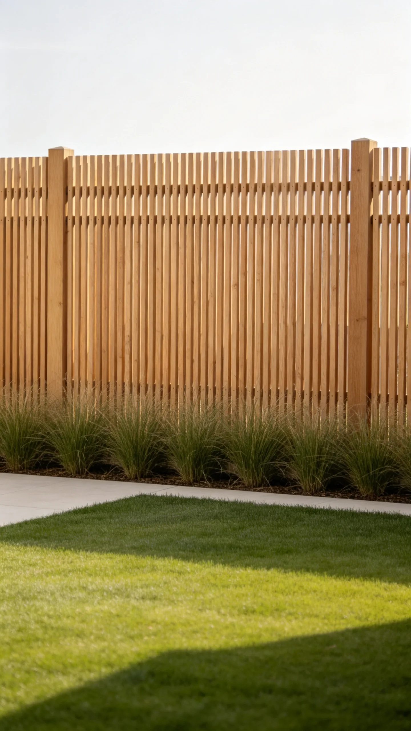 20. Build a Privacy Screen Behind the Lawn
