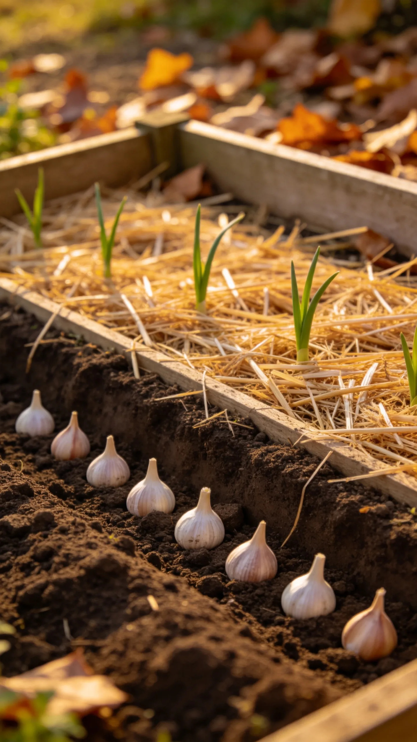 21. Garlic in an Autumn-Planted Bed