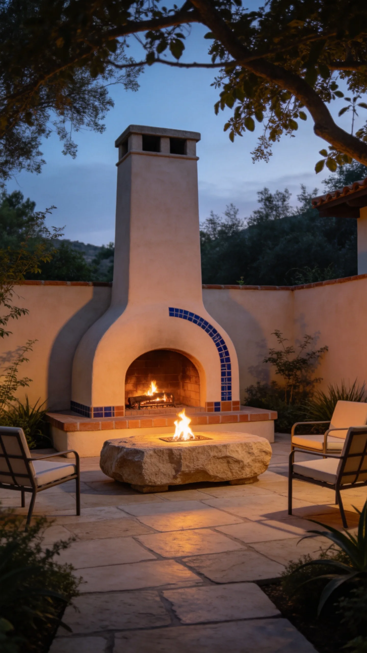 22. Finish the Garden with an Arched Outdoor Fireplace