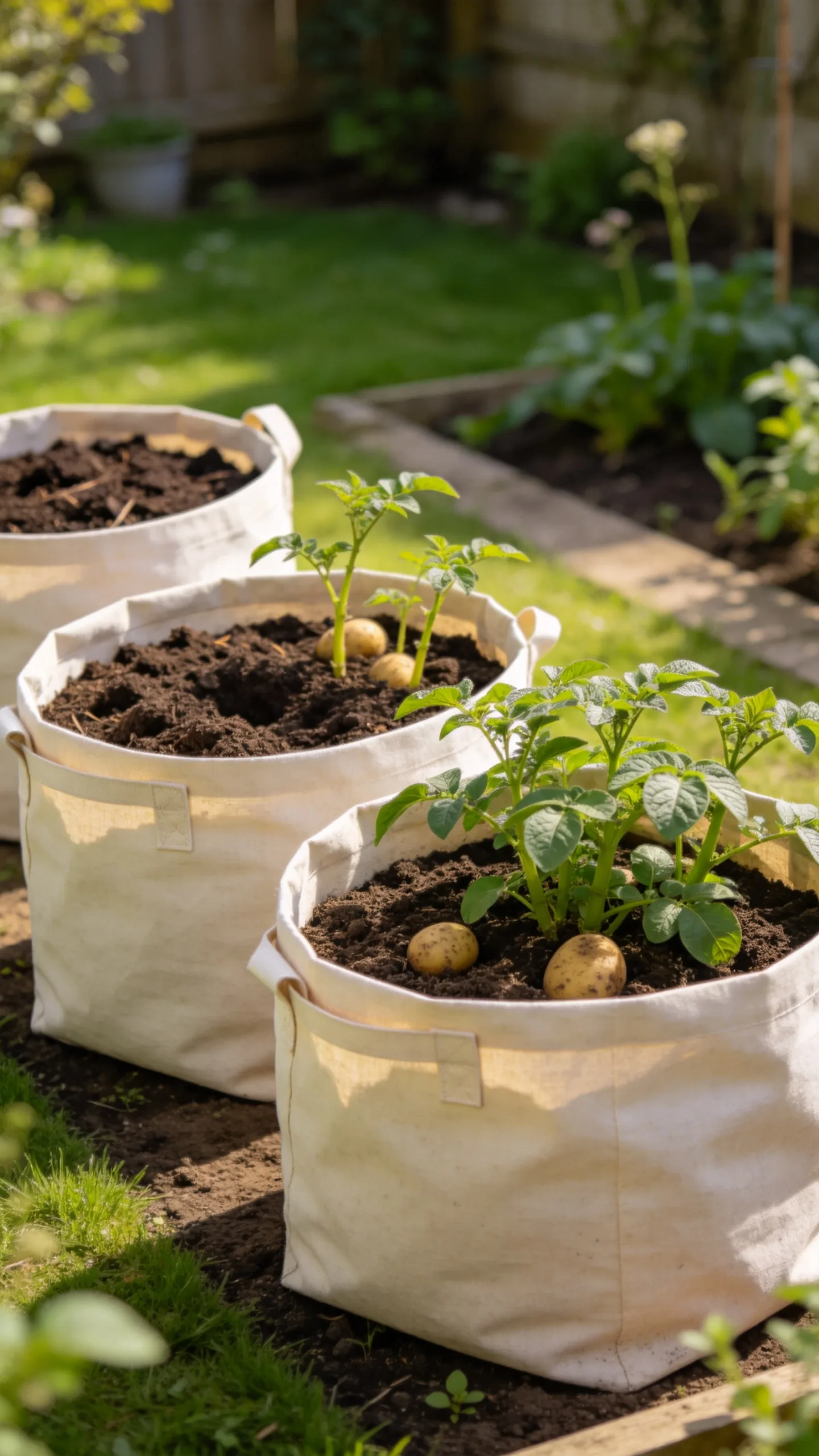 22. Potatoes in Fabric Grow Bags