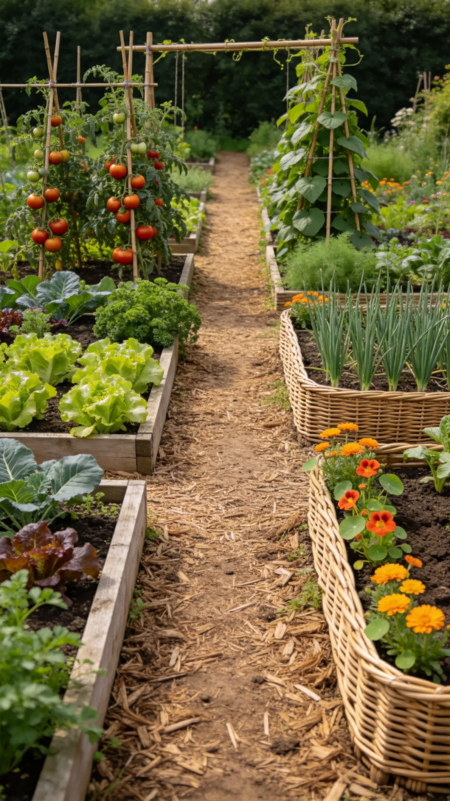 23. Plant a Kitchen Garden in Informal Rows