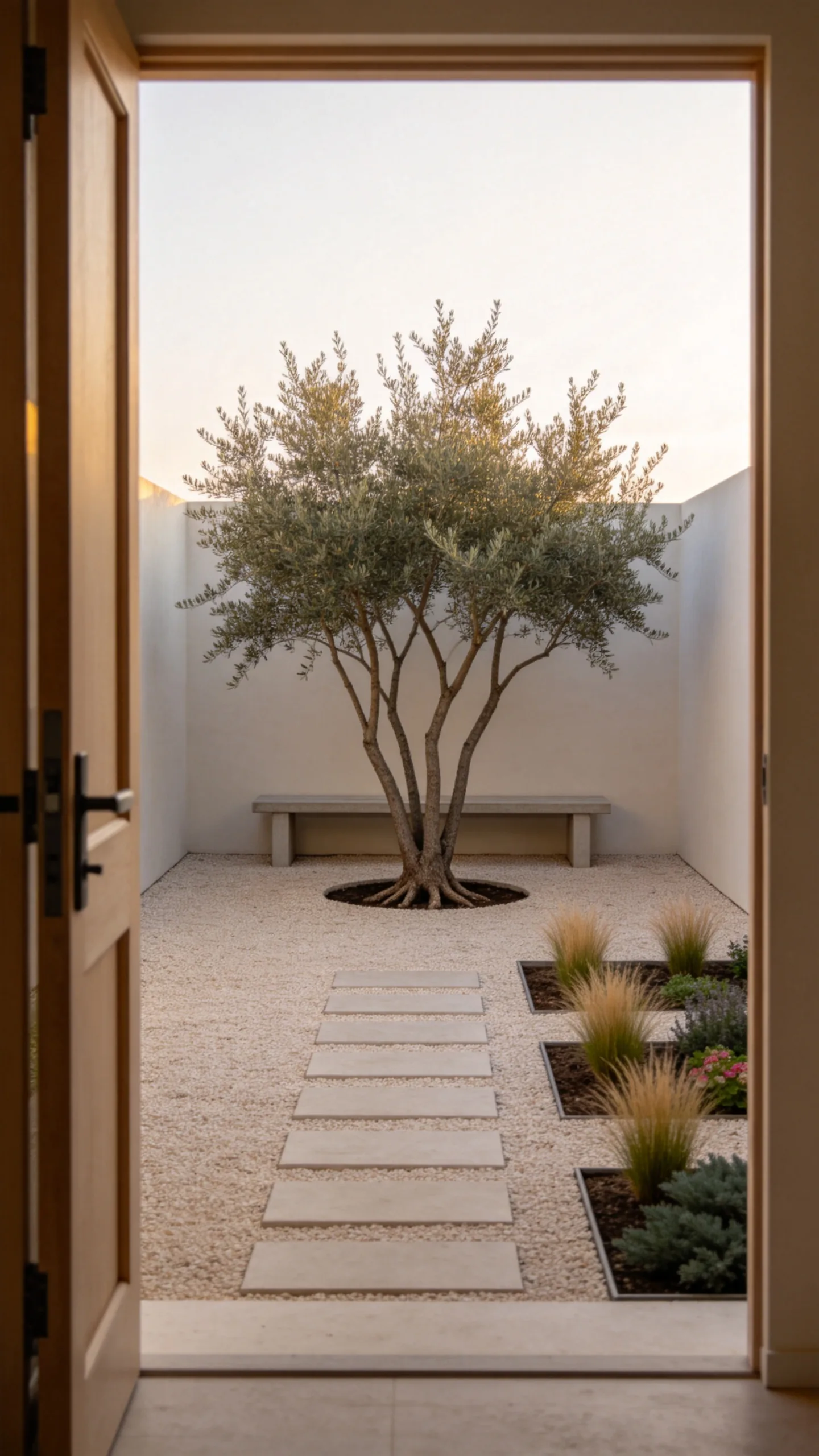 23. Build a Small Gravel Courtyard Garden
