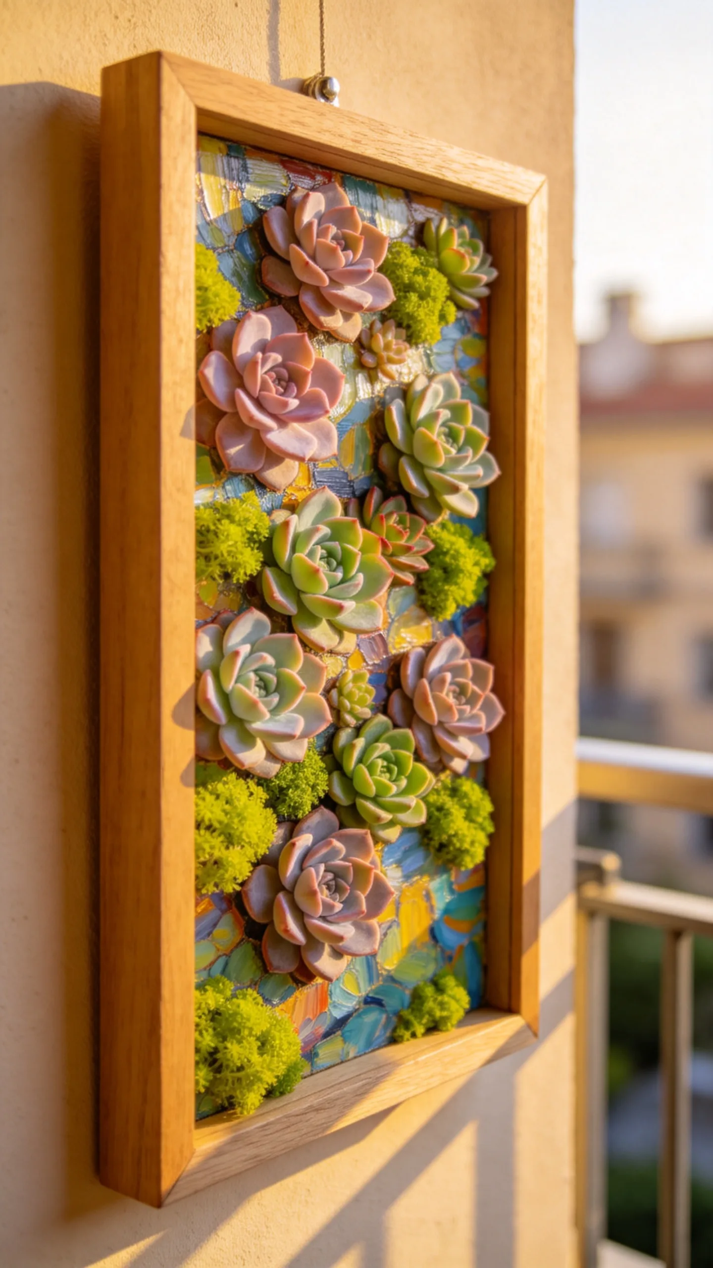 13. Add a Vertical Succulent Display