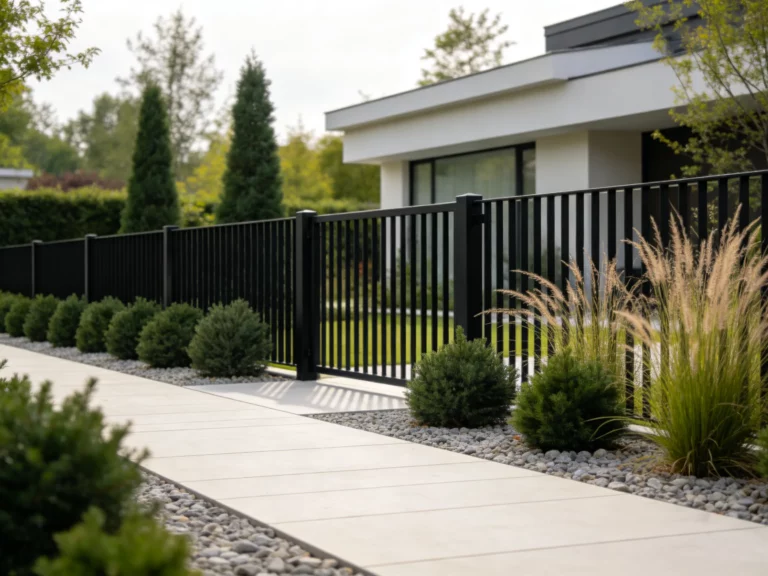 11 Black Metal Fence Ideas for a Clean, Modern Yard Boundary