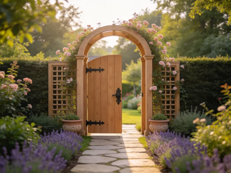 22 Fence Gate Ideas With Arbors, Trellises, And Pretty Garden Details