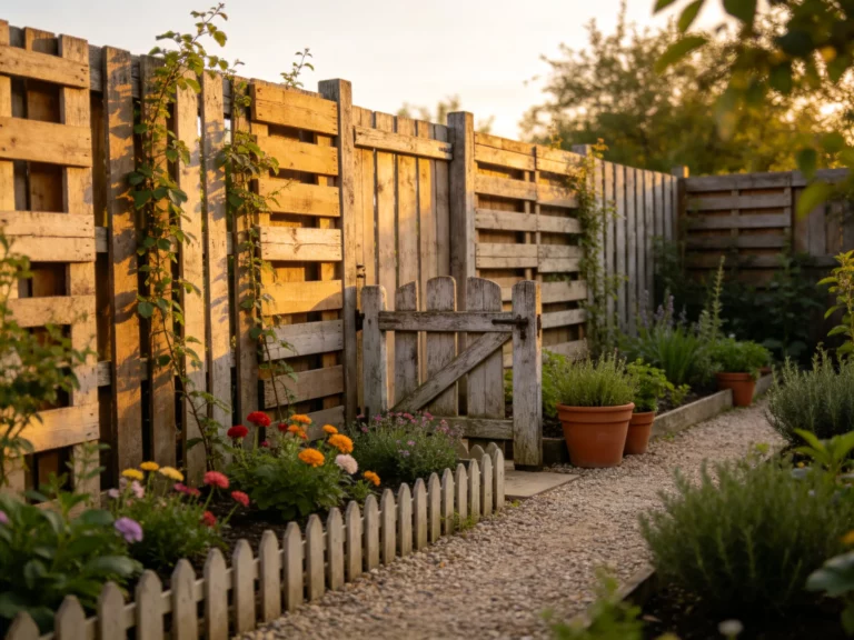 15 Creative Pallet Fence Ideas That Look Rustic and Budget-Friendly