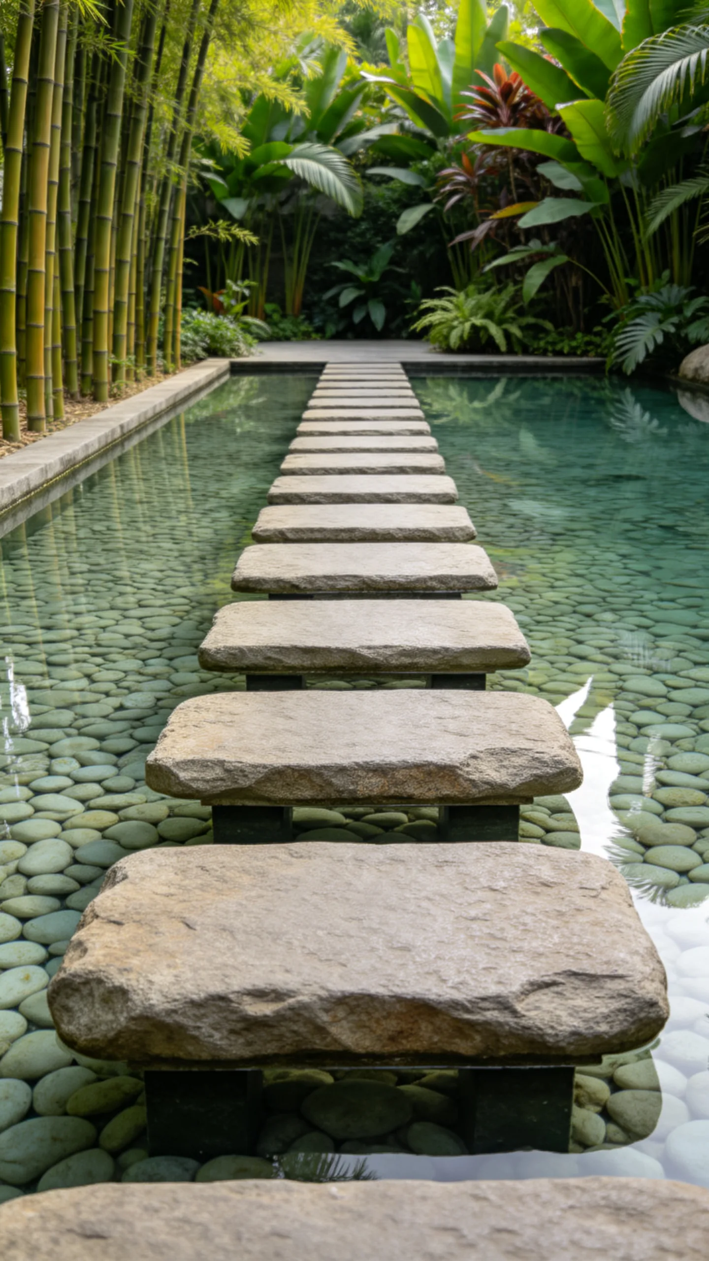14. Floating Stepping Stones Across a Shallow Pond