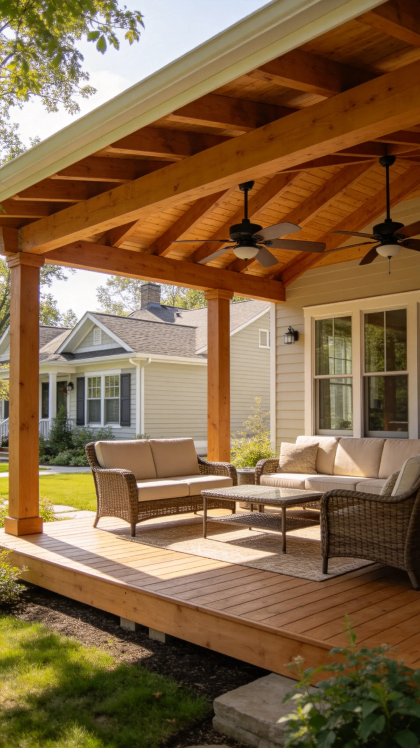 2. The Covered Back Deck Retreat