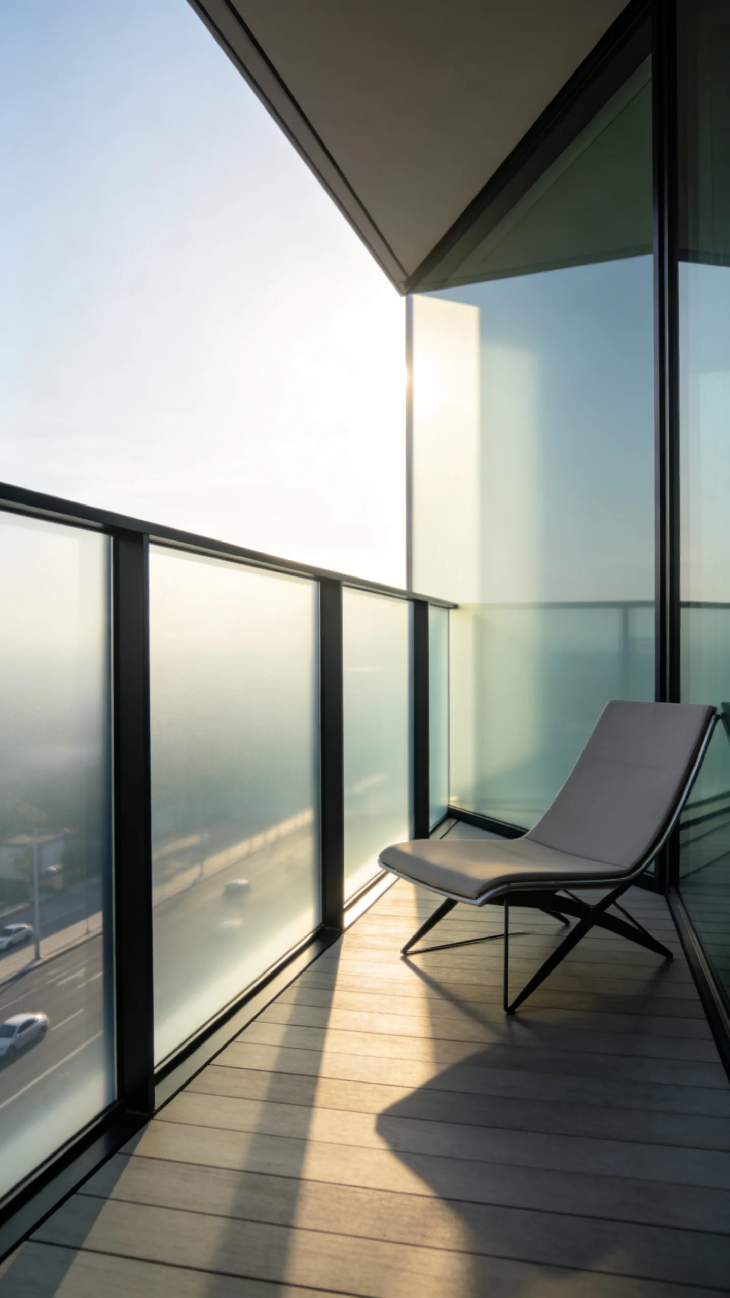 3. Frosted Glass Panels for Light and Secrecy