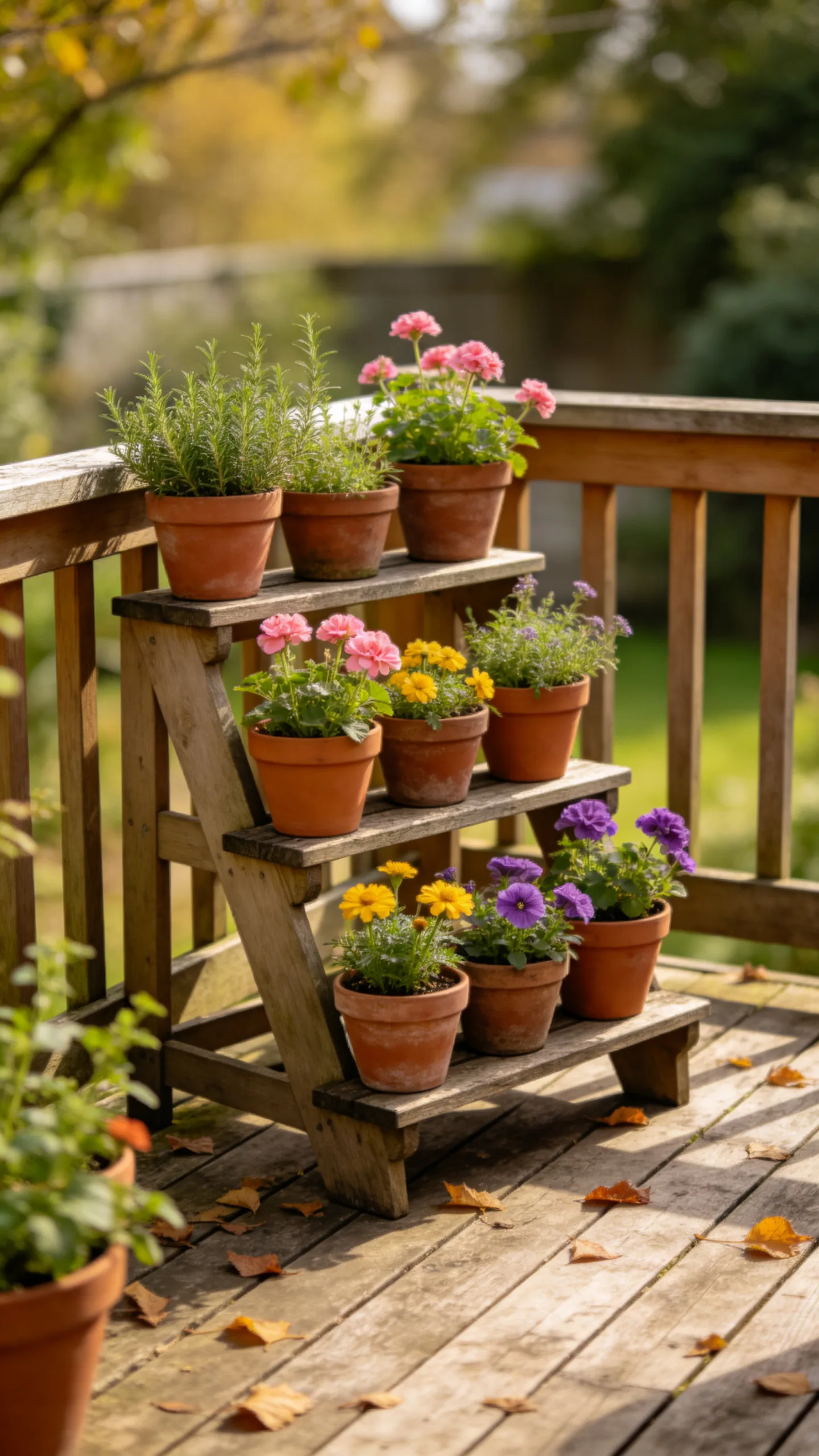 3. Tiered Plant Stands for Greenery
