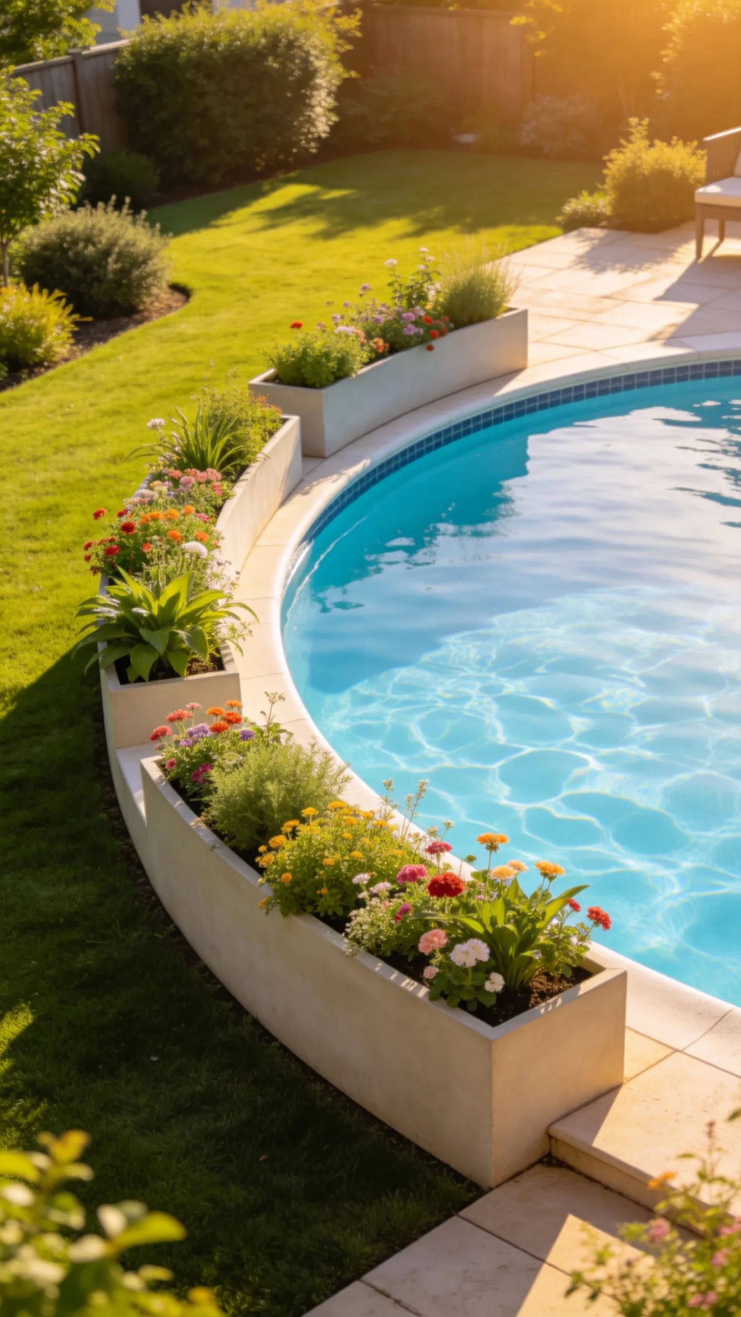 4. Integrated Planter Boxes for Natural Privacy