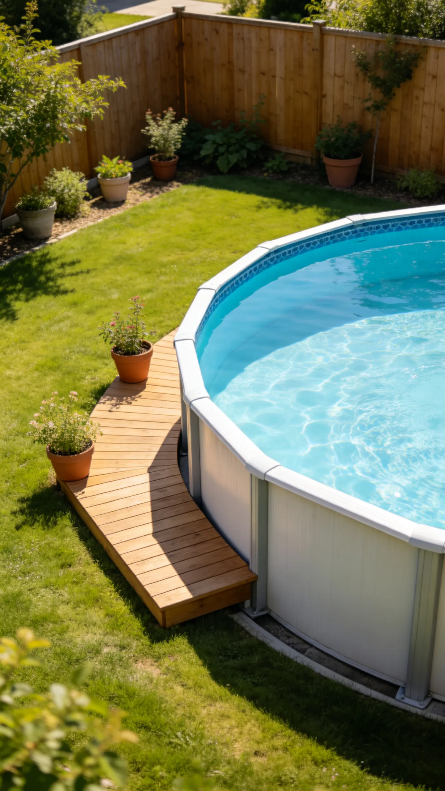 6. Small Corner Deck for Tight Backyard Spaces