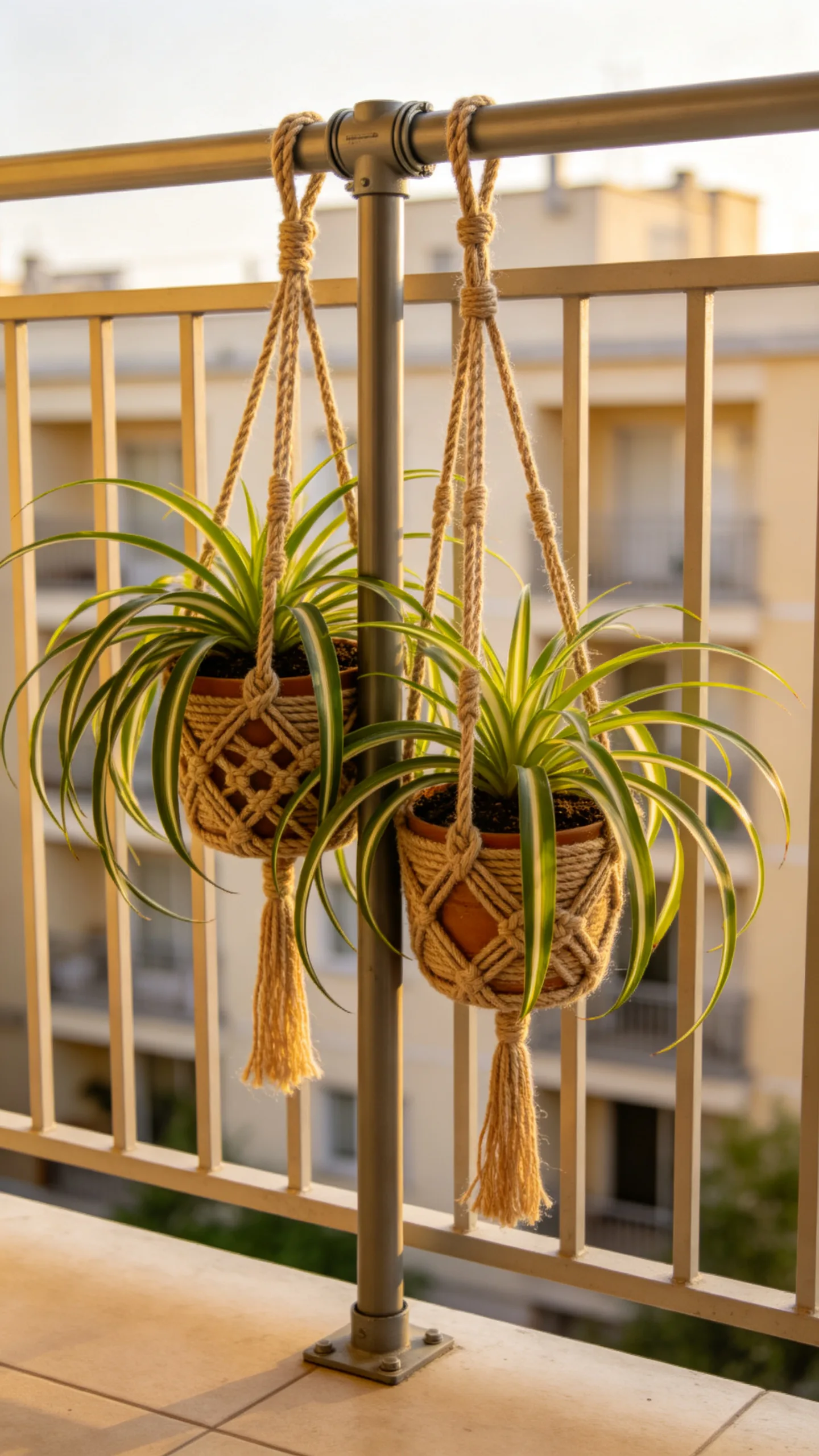 7. Use Hanging Planters Without Permanent Drilling