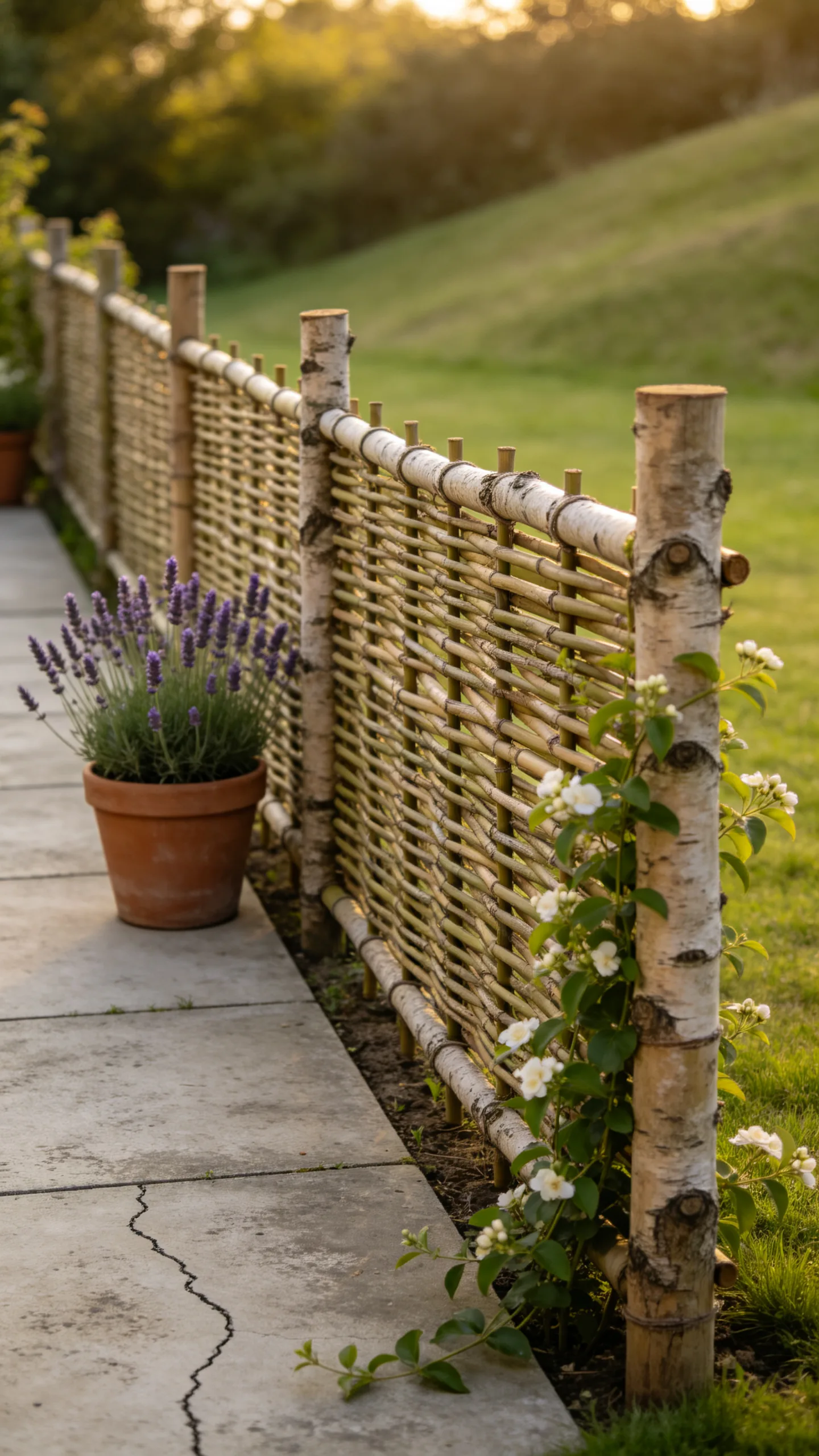 7. Wattle Fence with Willow Branches