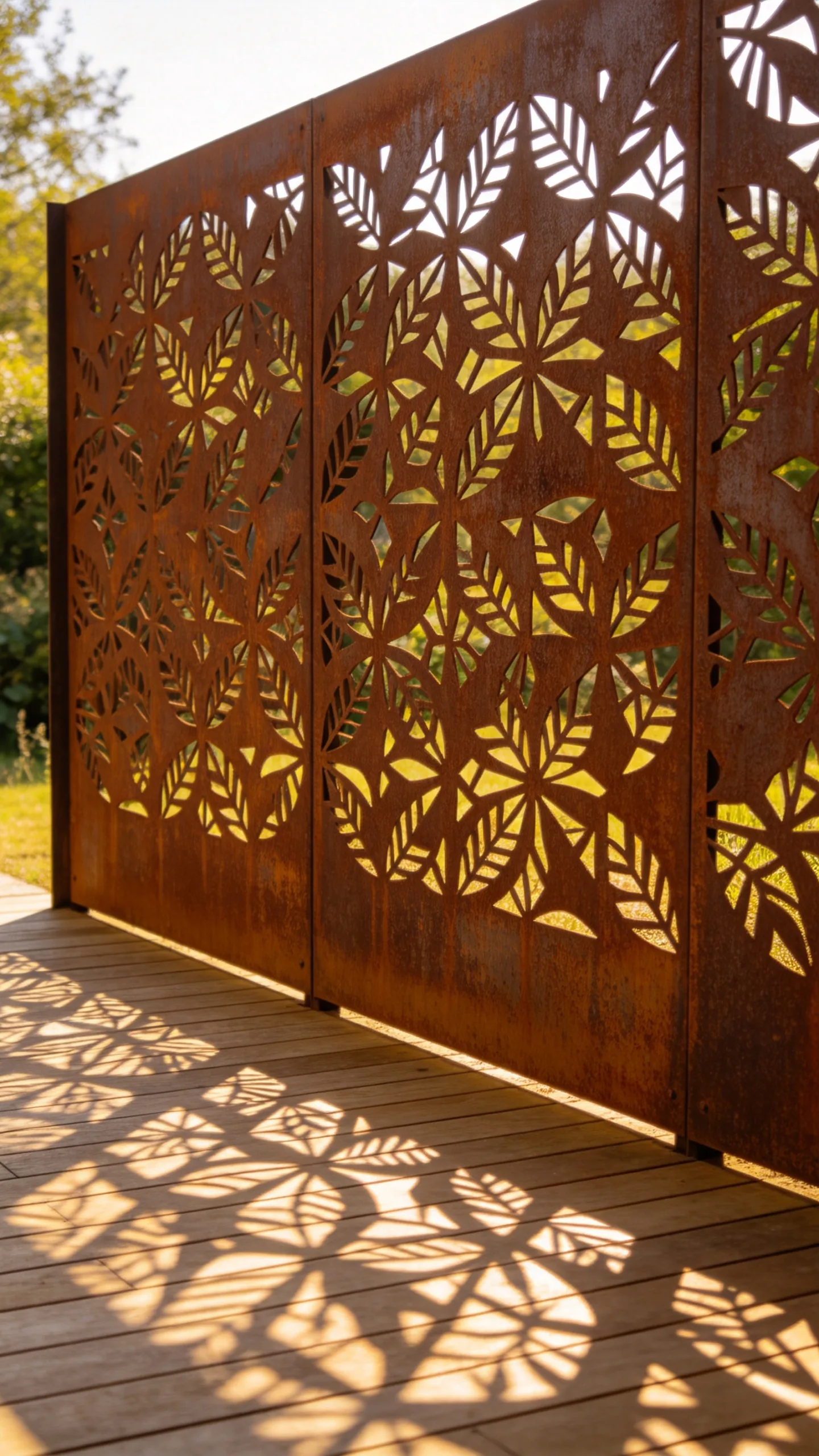 9. Laser-Cut Metal Decorative Panels