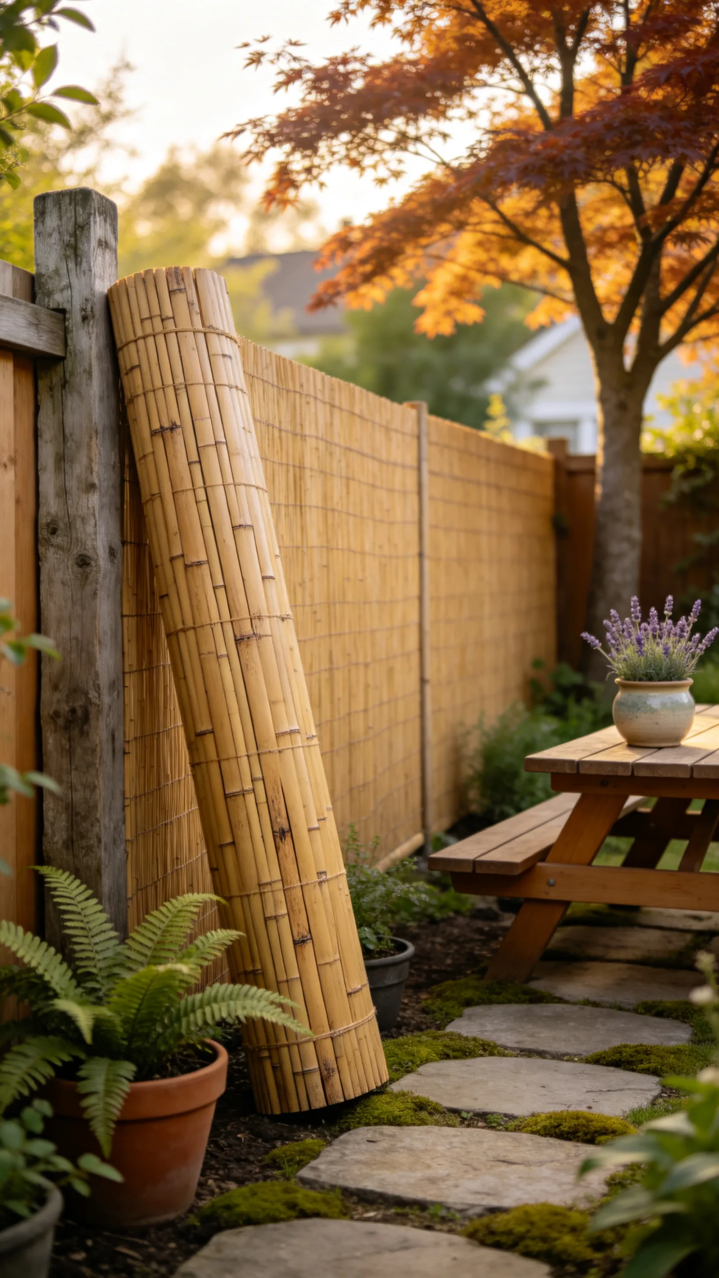 9. Bamboo Roll Privacy Screen