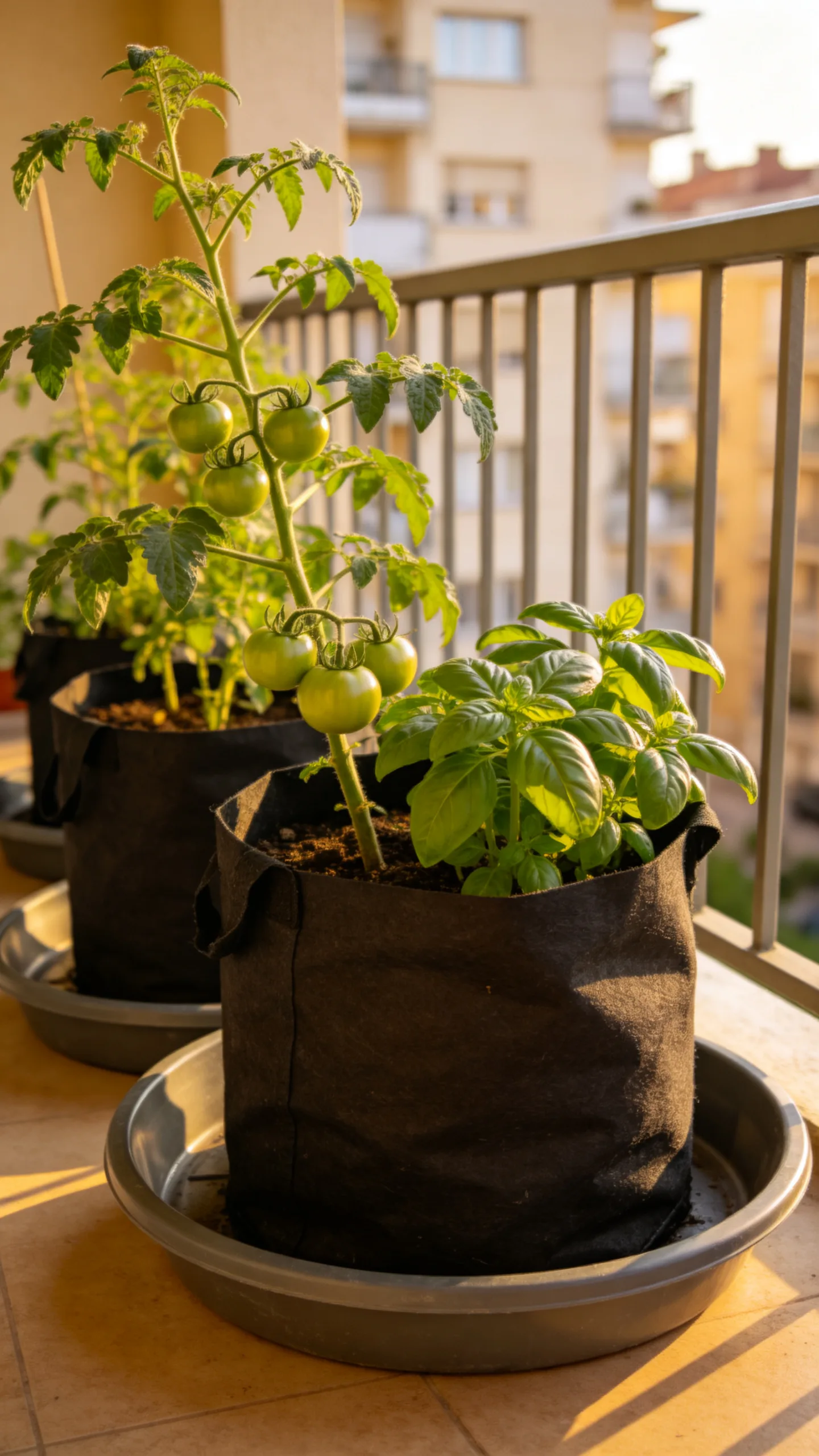 10. Make a Mini Vegetable Garden in Fabric Grow Bags