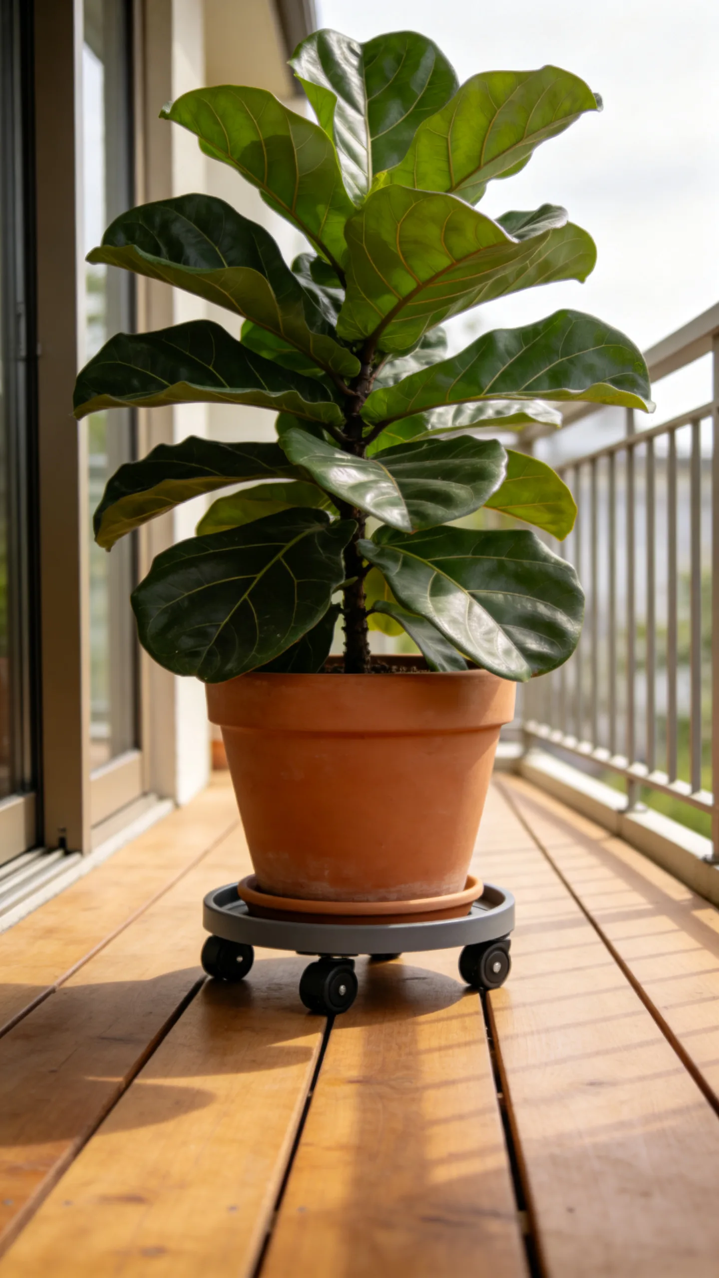 11. Use Plant Caddies for Flexible Cleaning