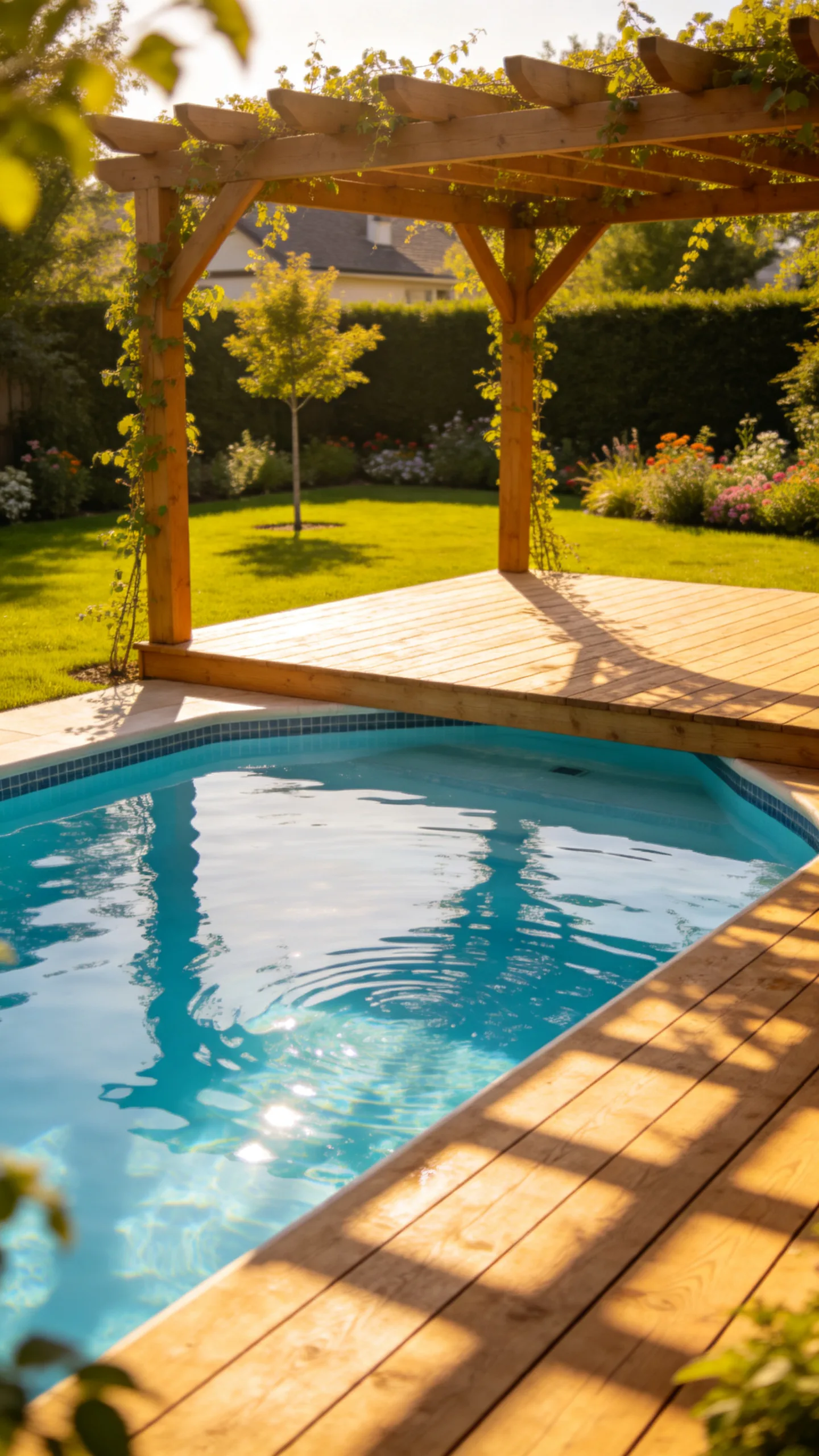 13. Elevated Deck with an Integrated Pergola