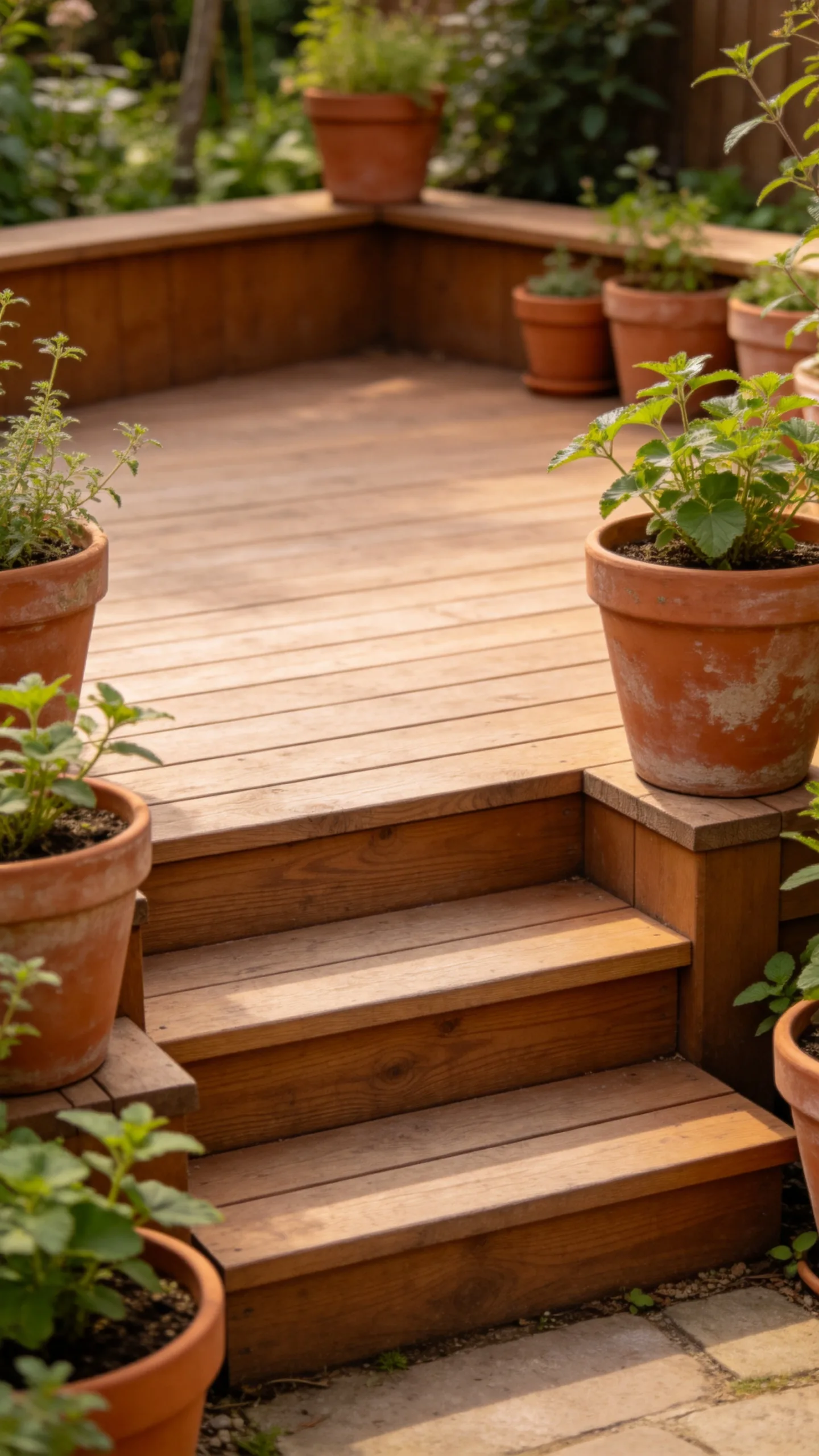 15. Wraparound Step Planters