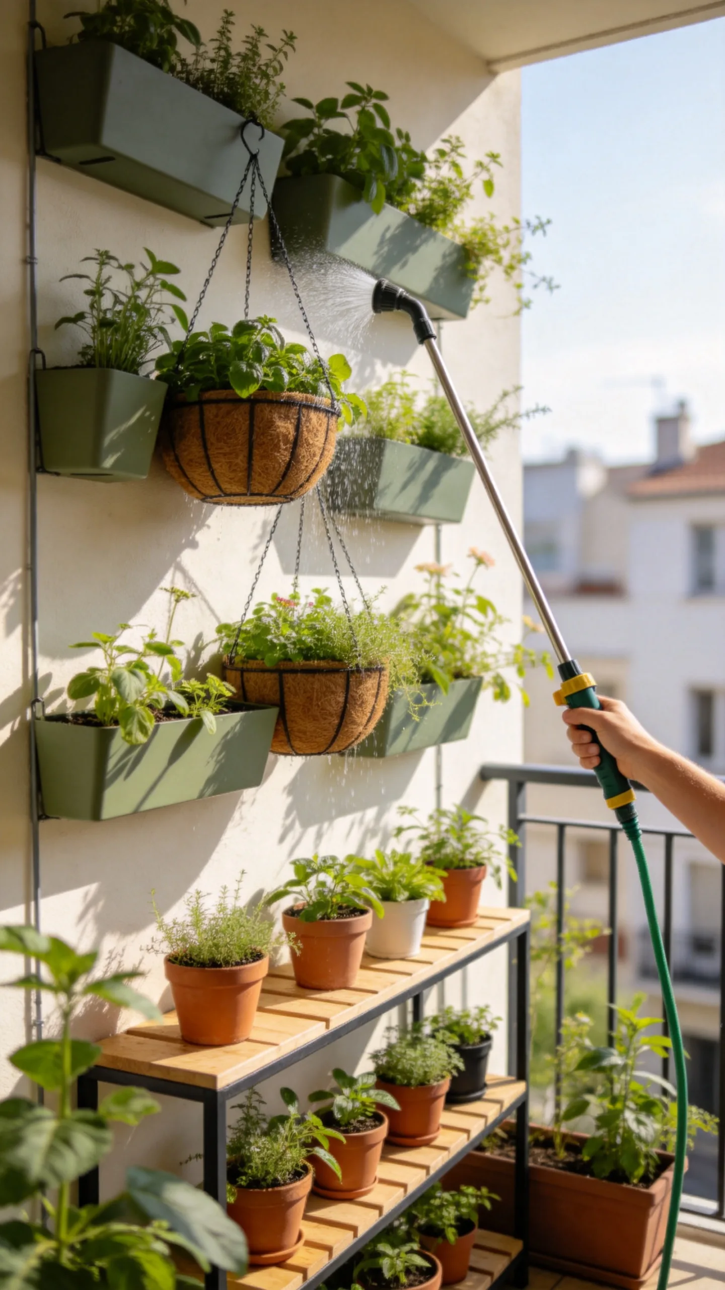 15. Keep the Vertical Garden Balanced and Easy to Reach