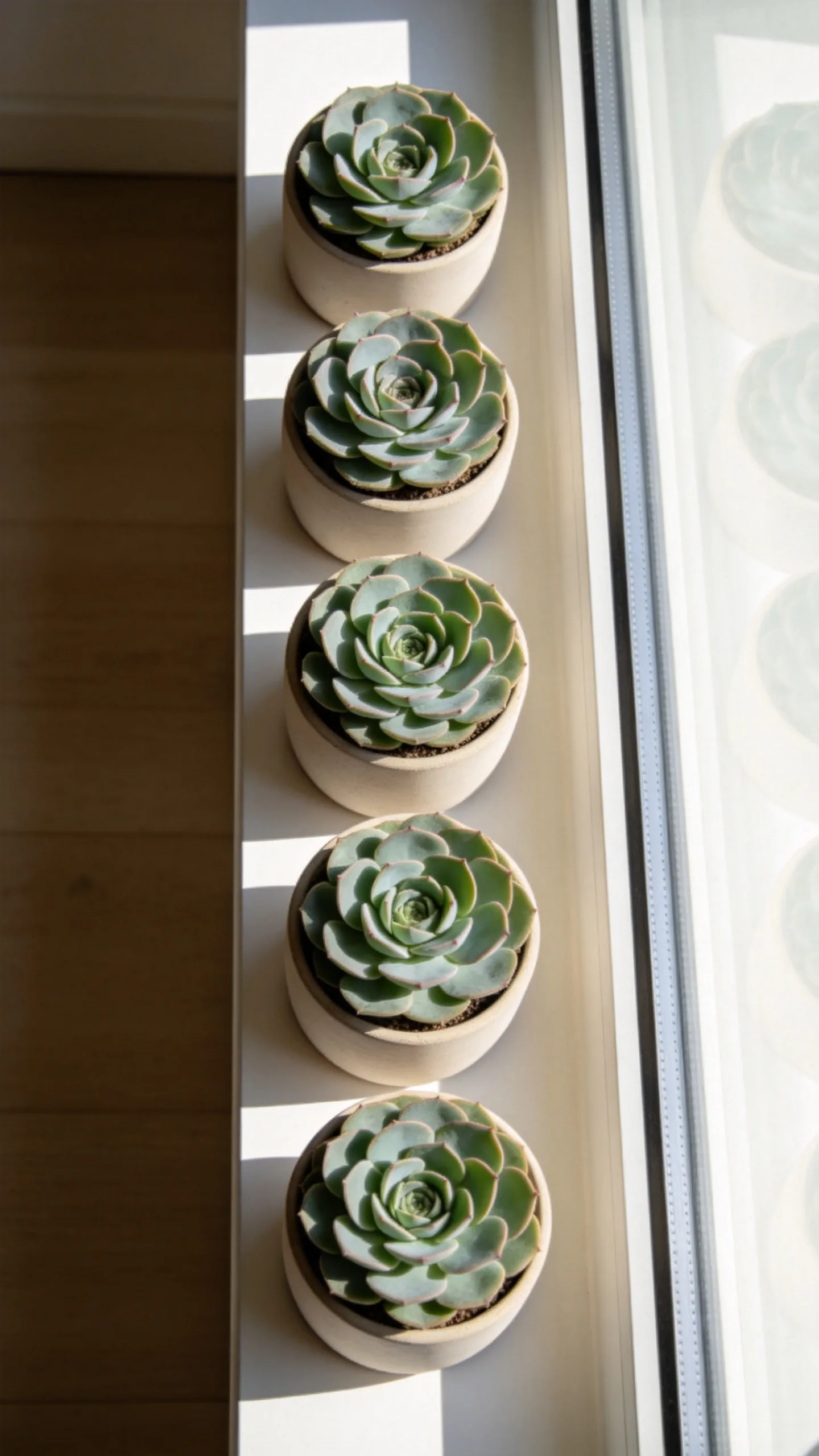 5. Matching Echeveria Rosette Row