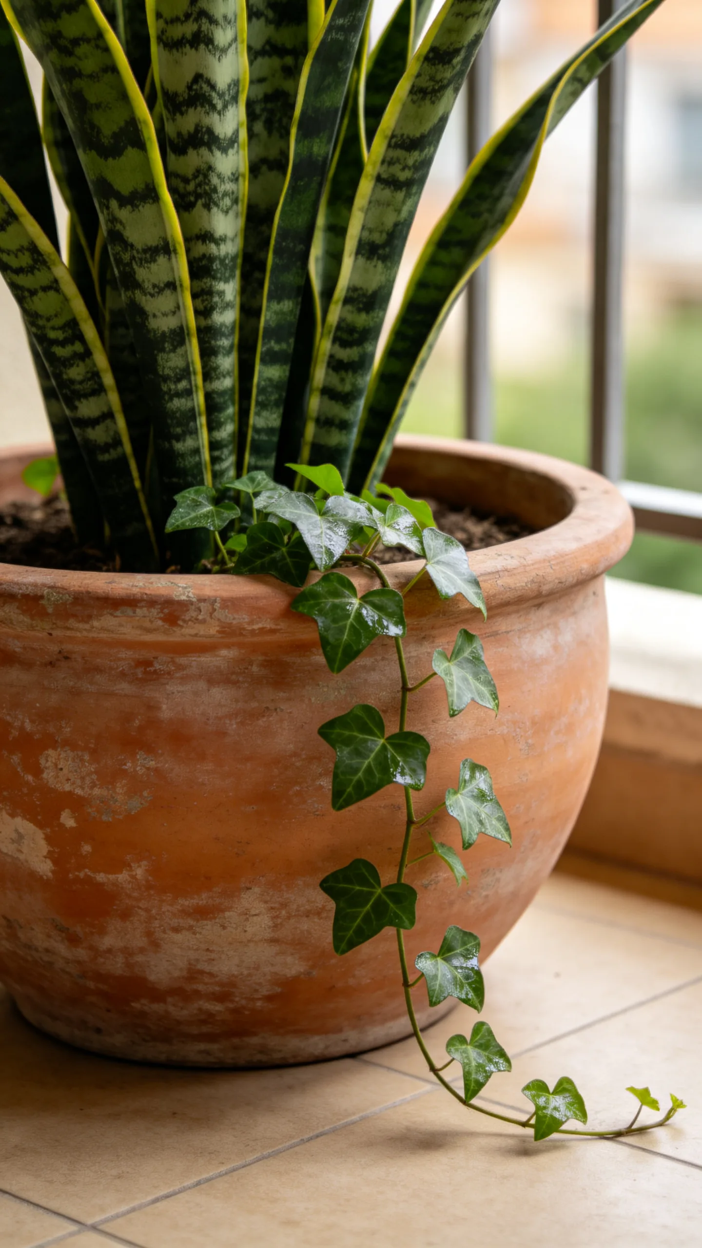 7. Mix Trailing Plants With Upright Greenery