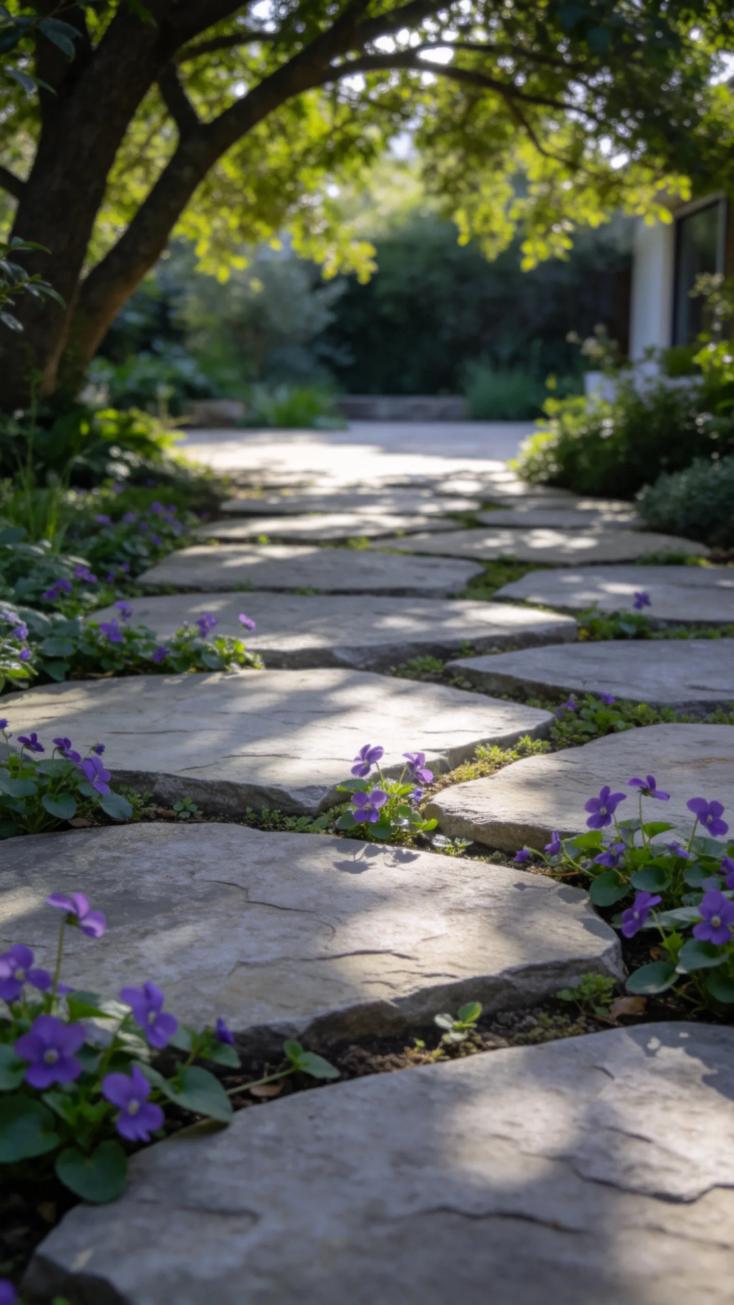 9. Soften Paving With Native Violet