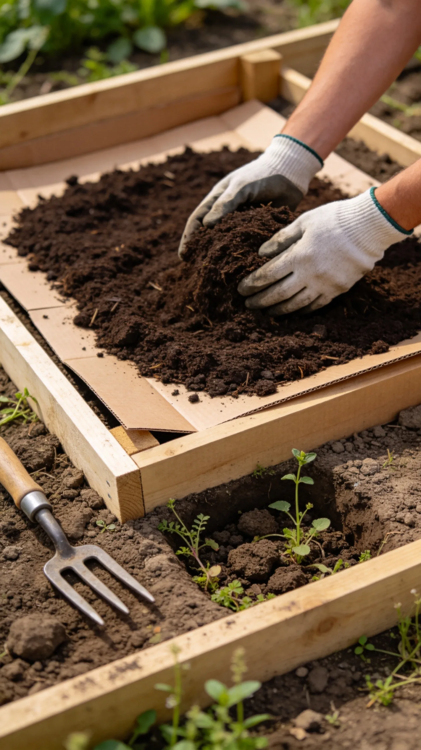 12. Include a No-Dig Bed for Heavy or Weedy Soil