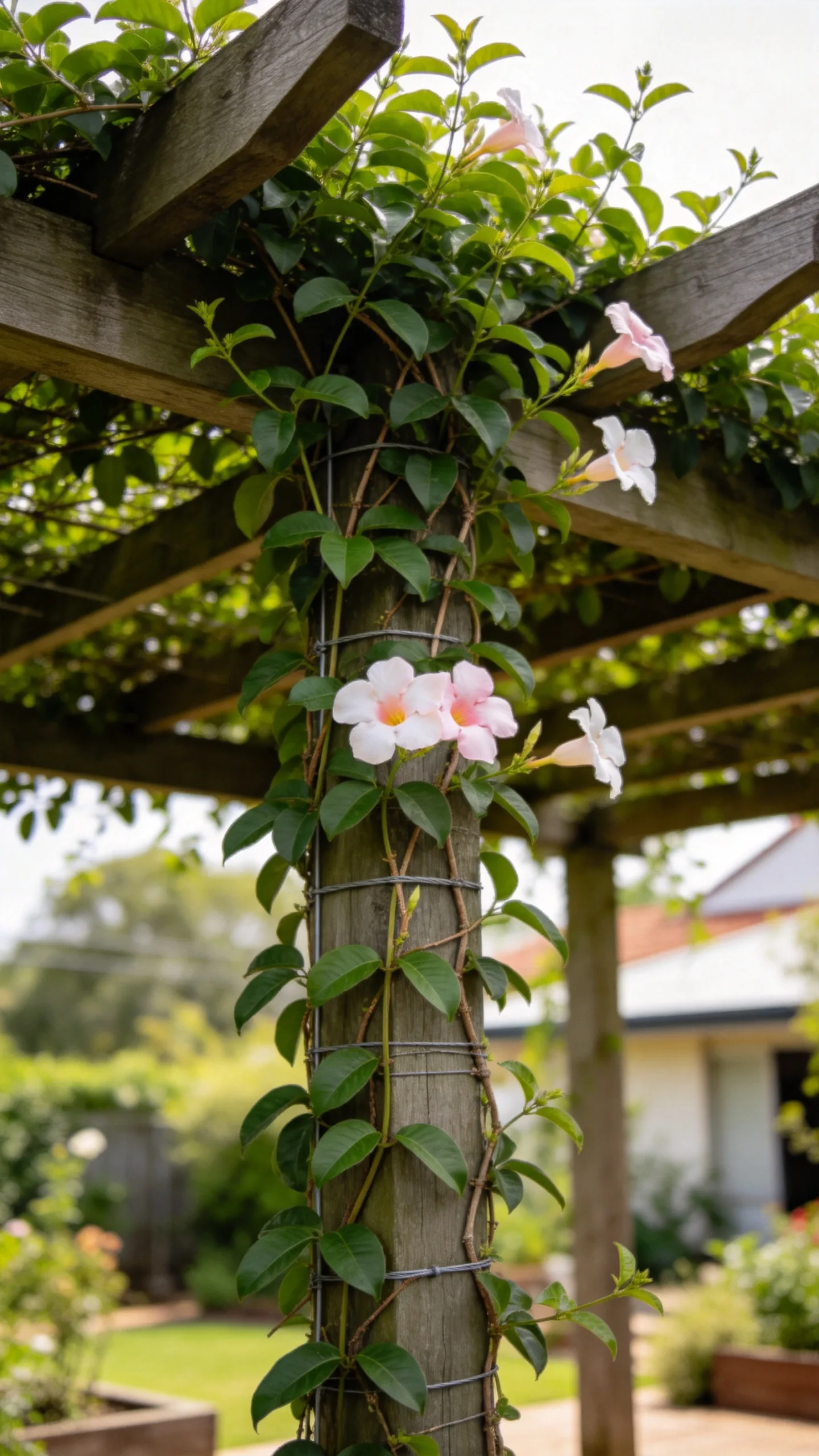 22. Grow Pandorea Over a Timber Pergola
