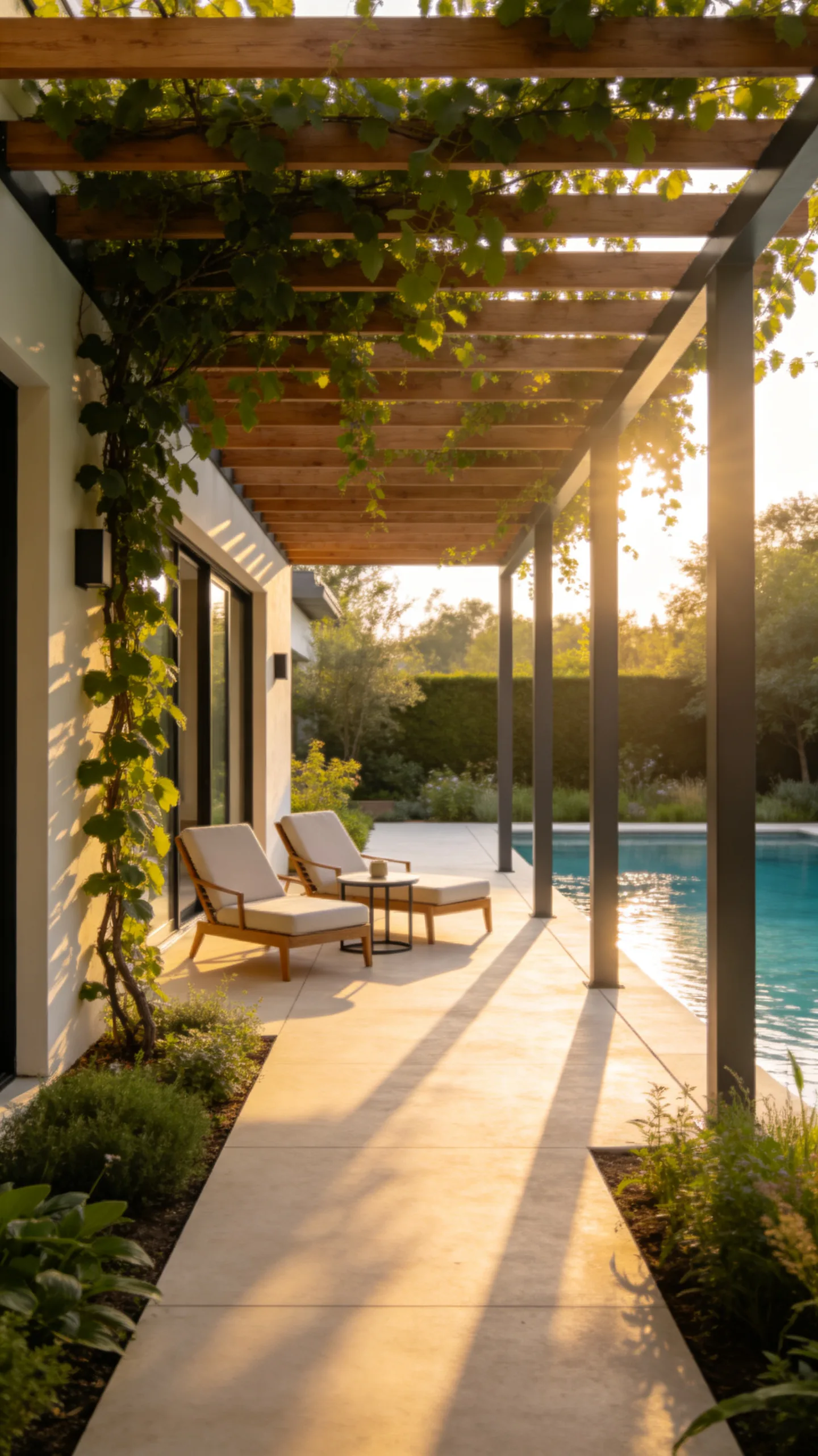 3. Pergola With Climbing Vines