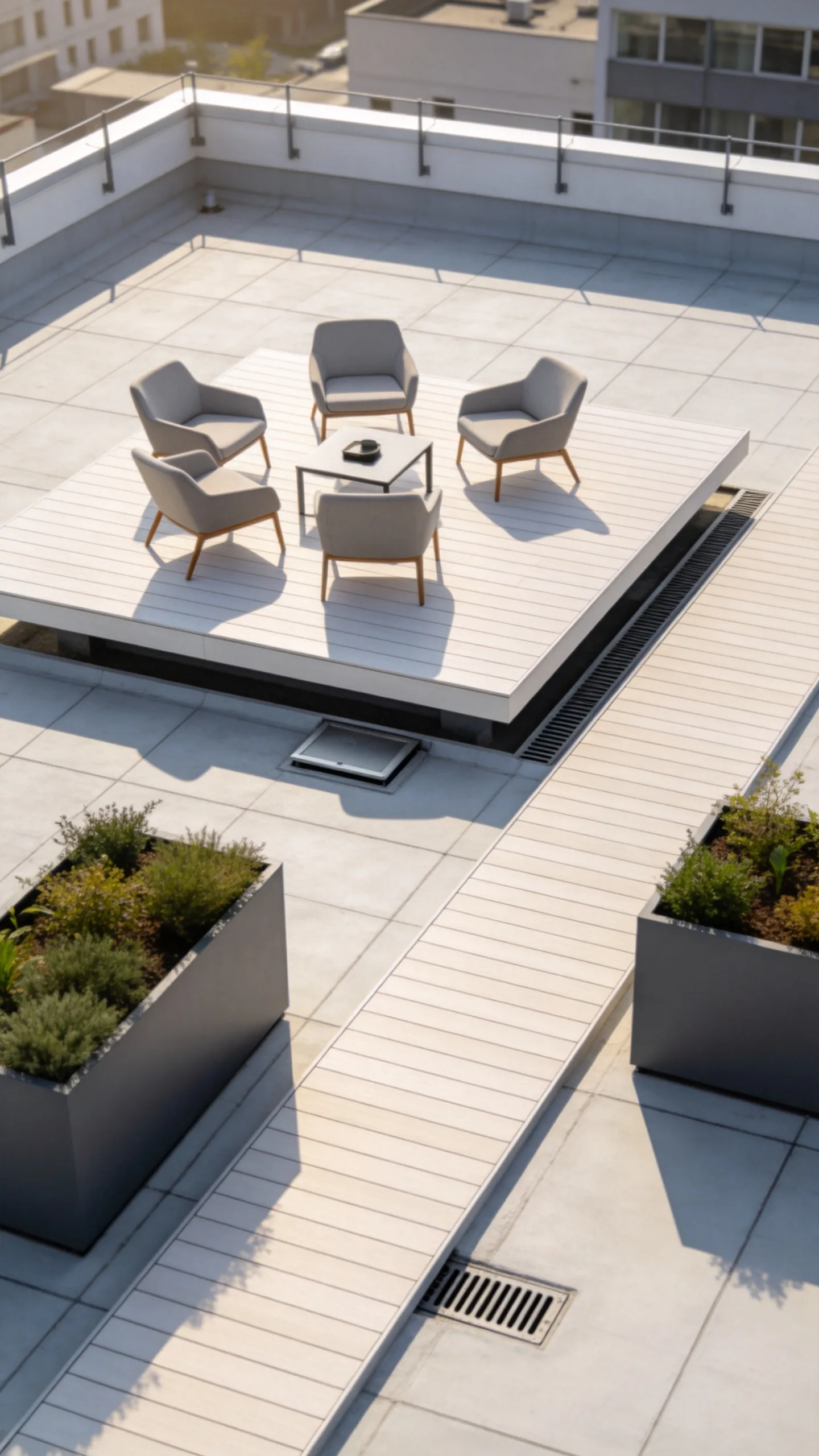 5. Raised Deck Platform With a Conversation Area