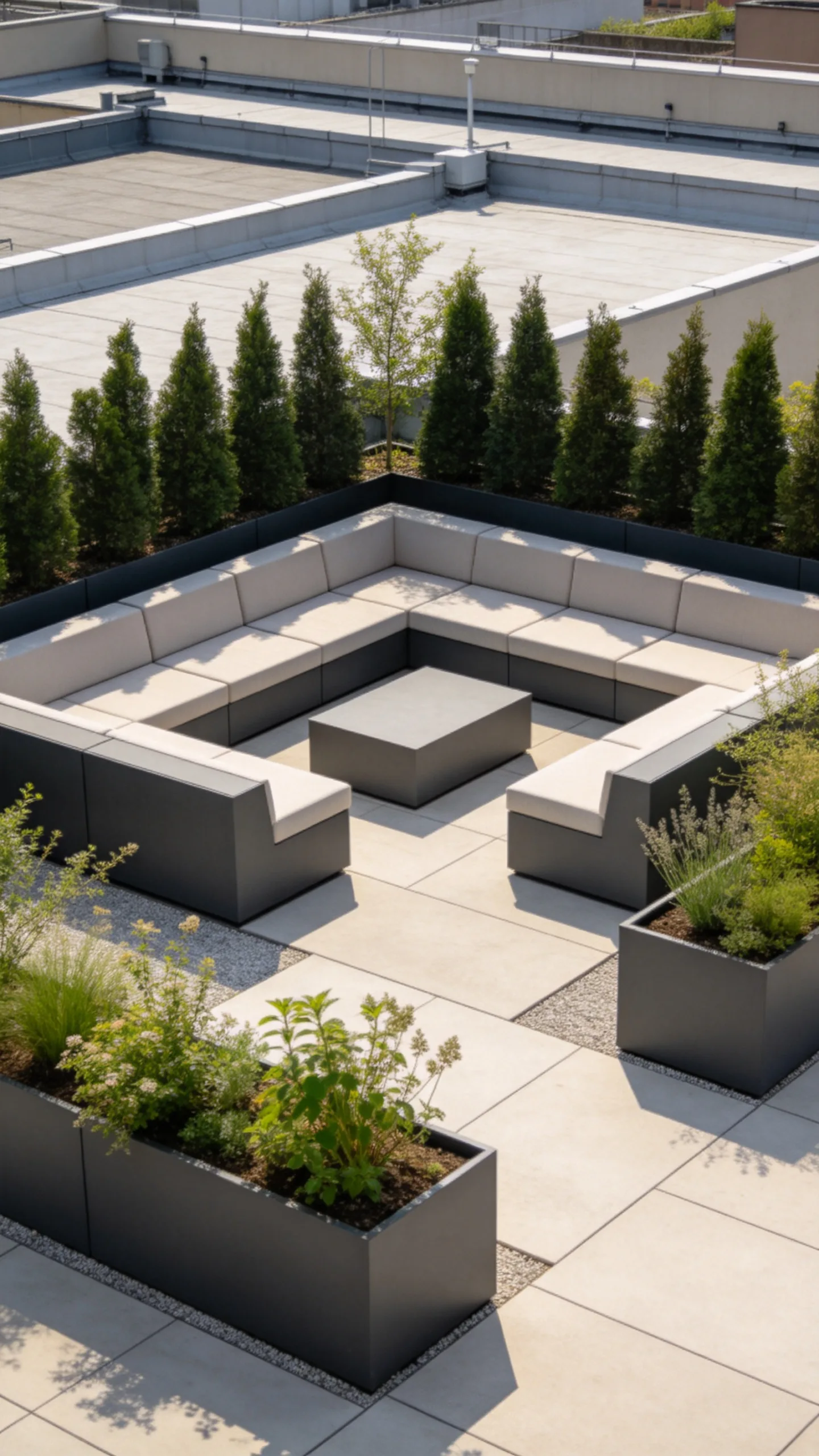 3. Use Modular Planters to Define an Outdoor Room
