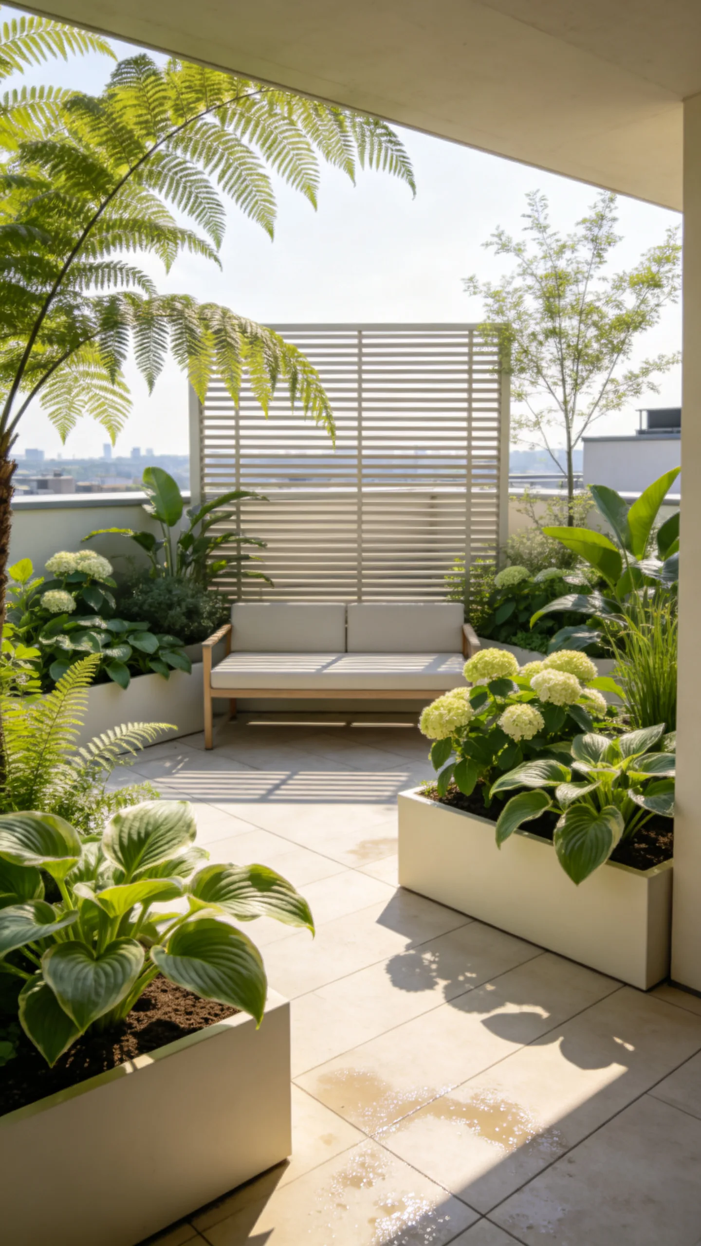 18. Make a Shaded Fern Courtyard