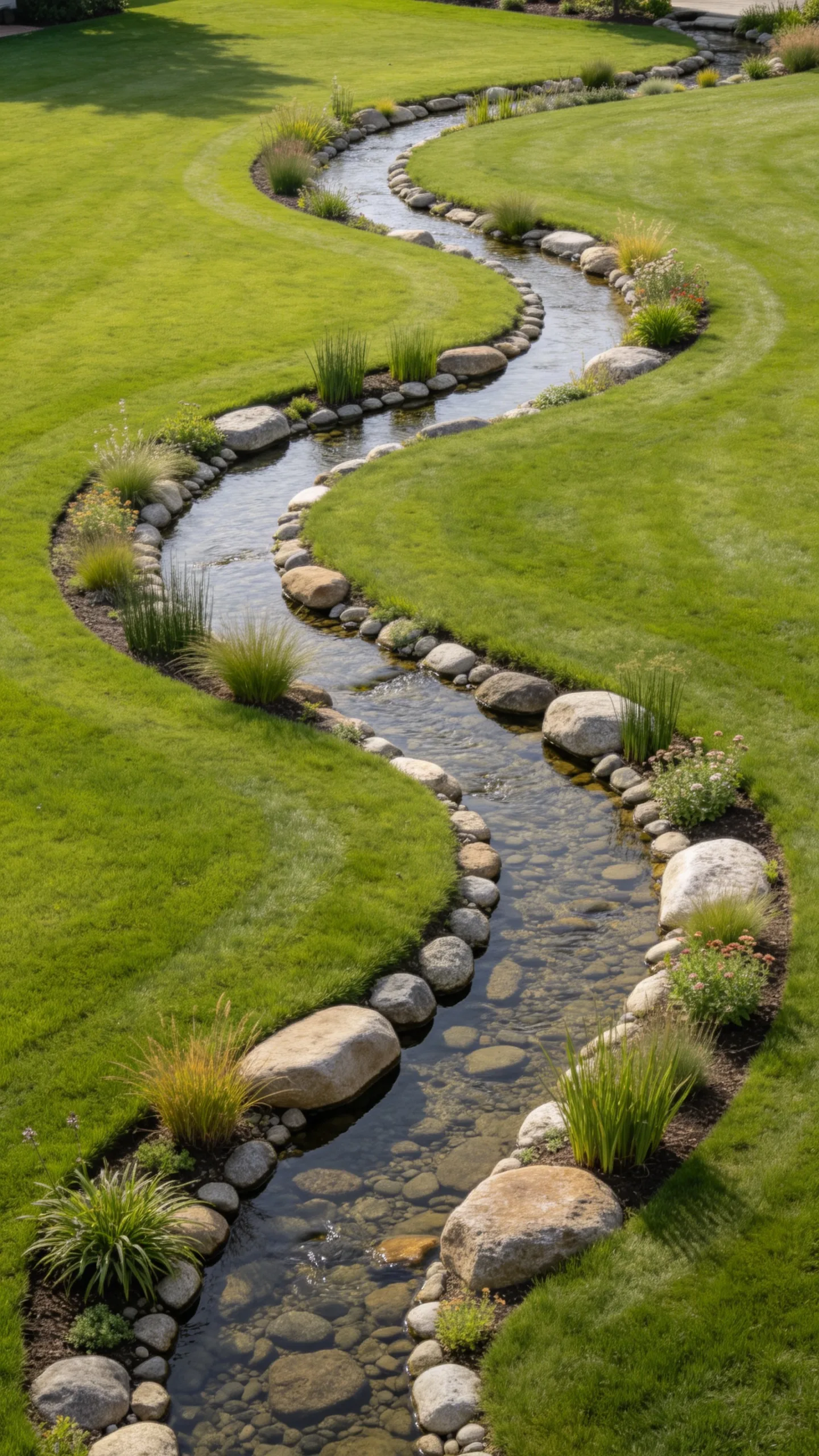 5. S-Shaped Creek Through a Wide Lawn
