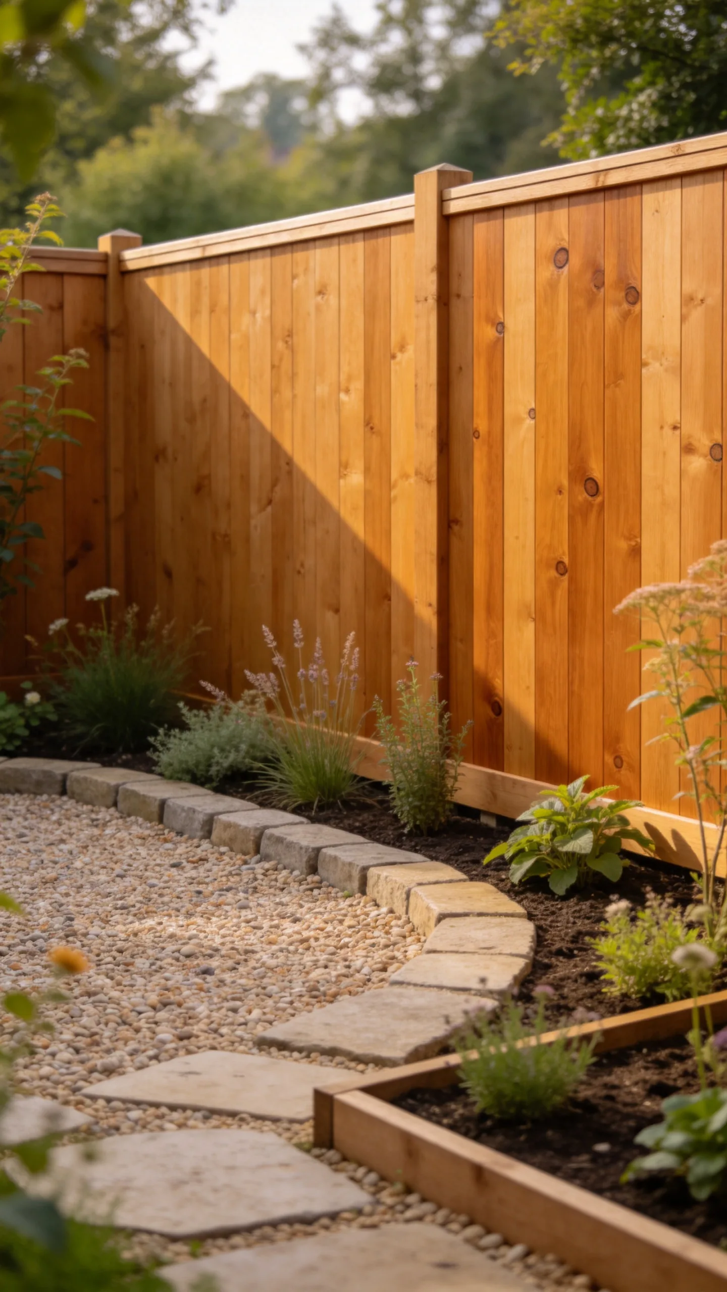 6. Cedar Fence With A Clear Protective Finish