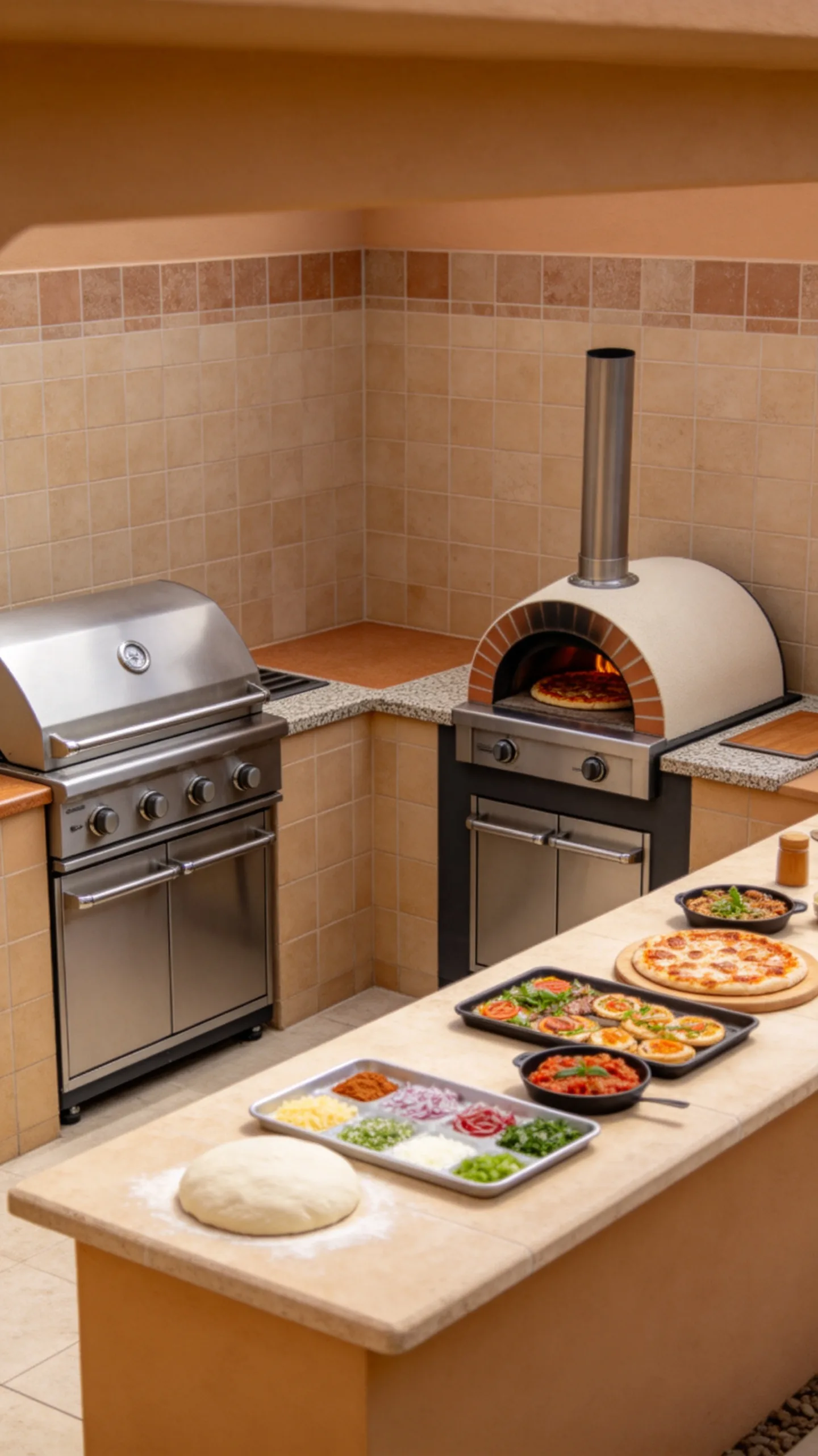 13. Create a Separate Pizza and BBQ Zone