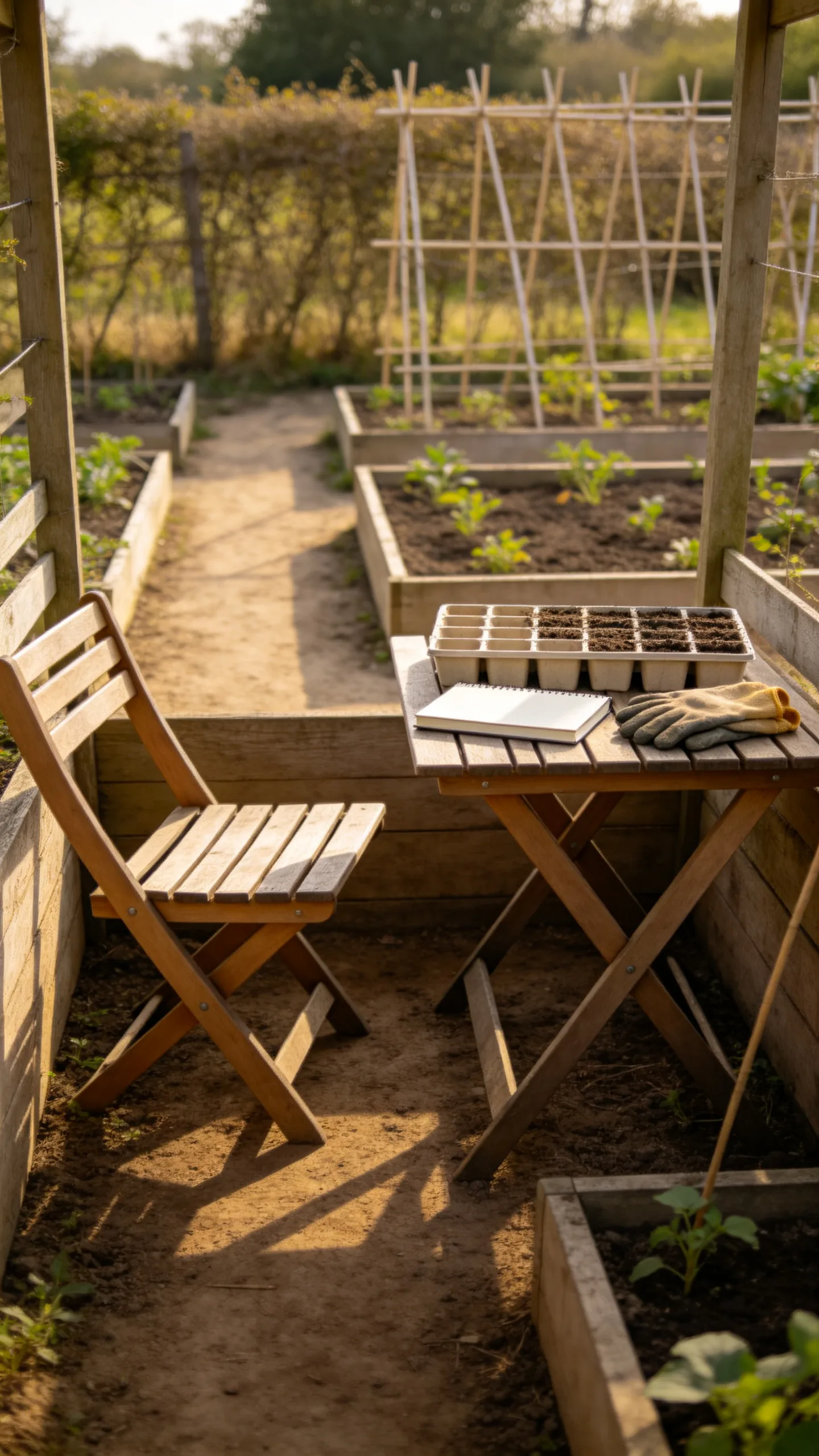 17. Create a Small Seating and Planning Nook
