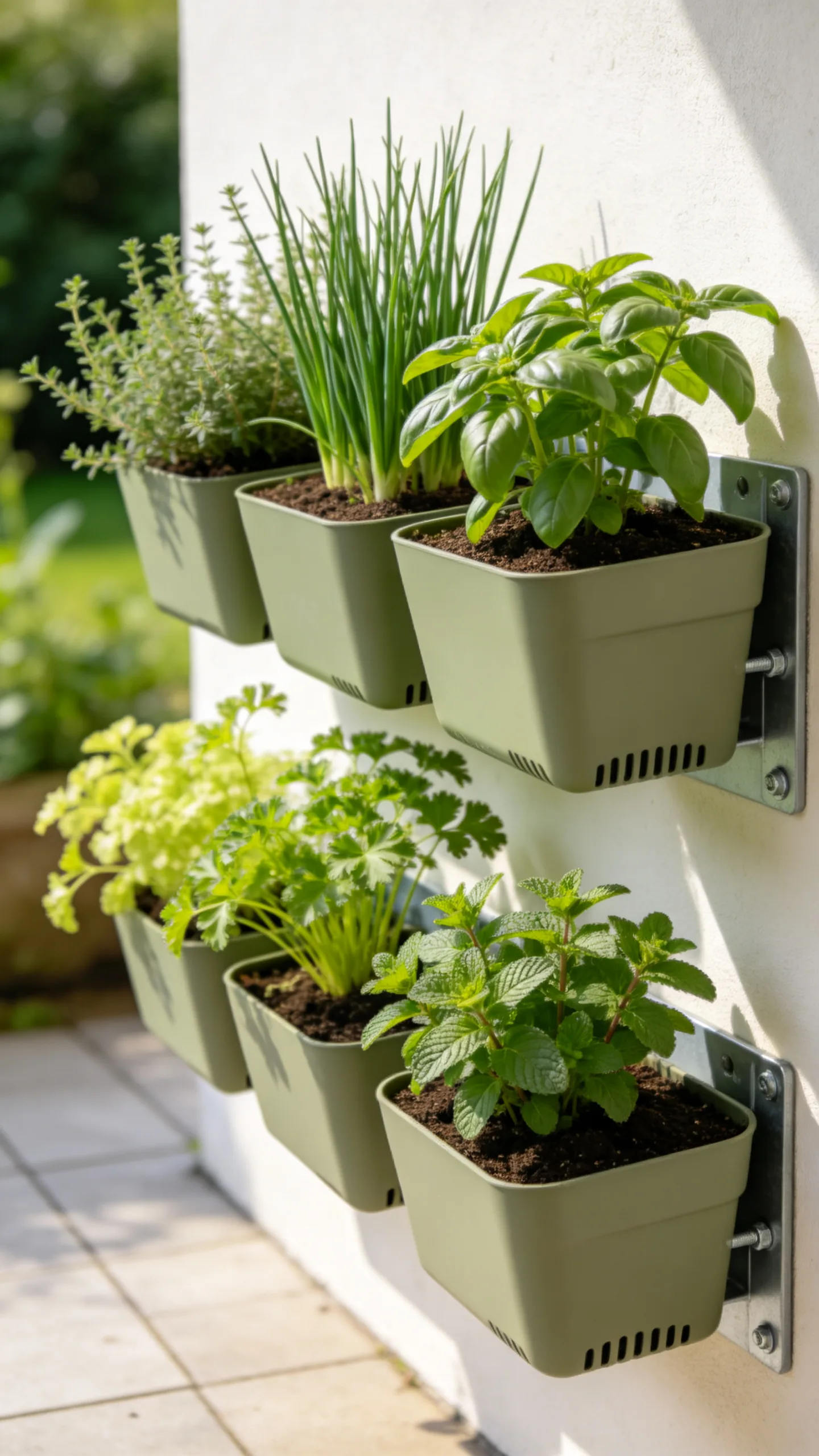 3. Grow Herbs on a Wall-Mounted Planter