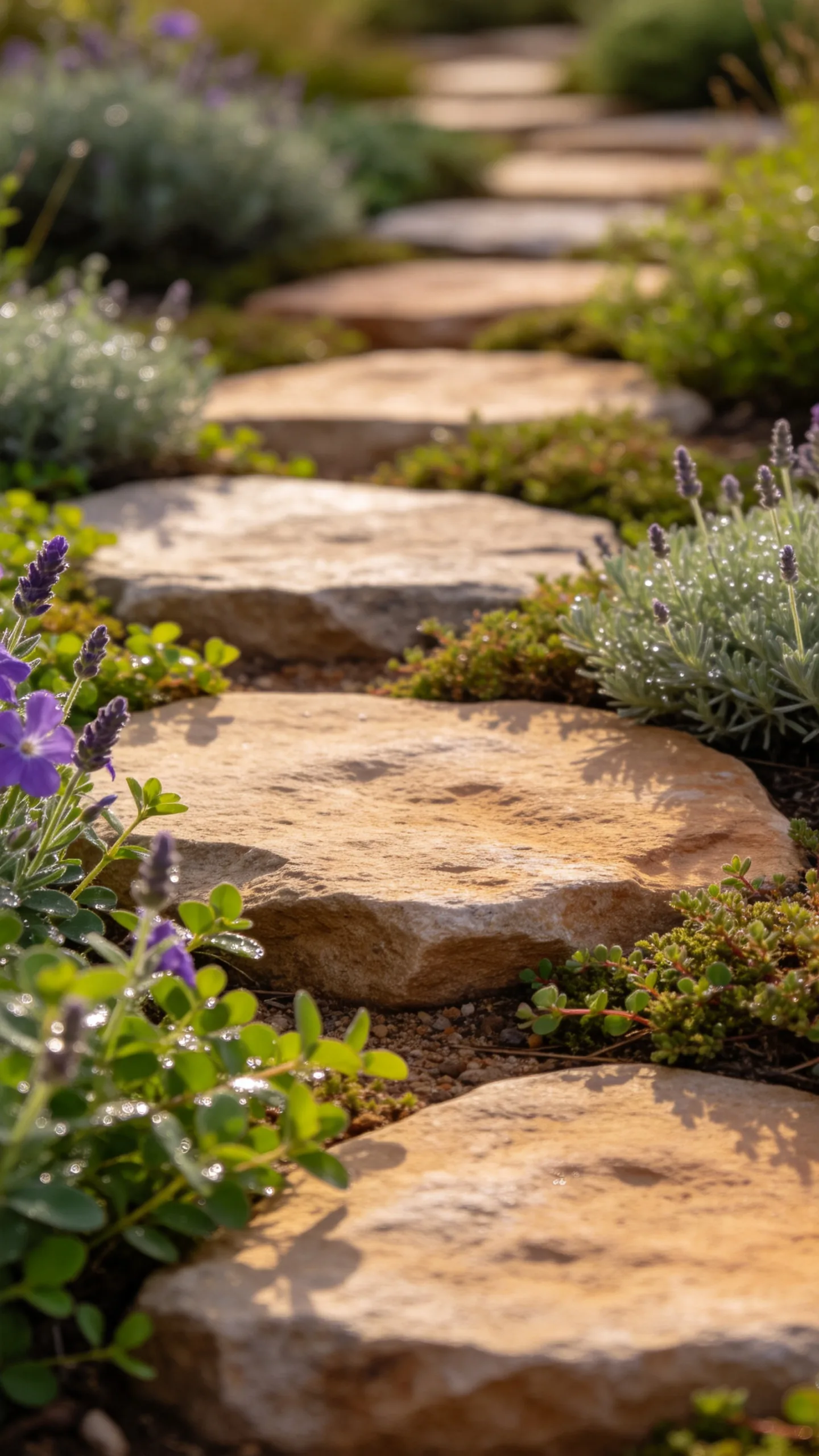 14. Build a Stepping-Stone Path Through Groundcovers