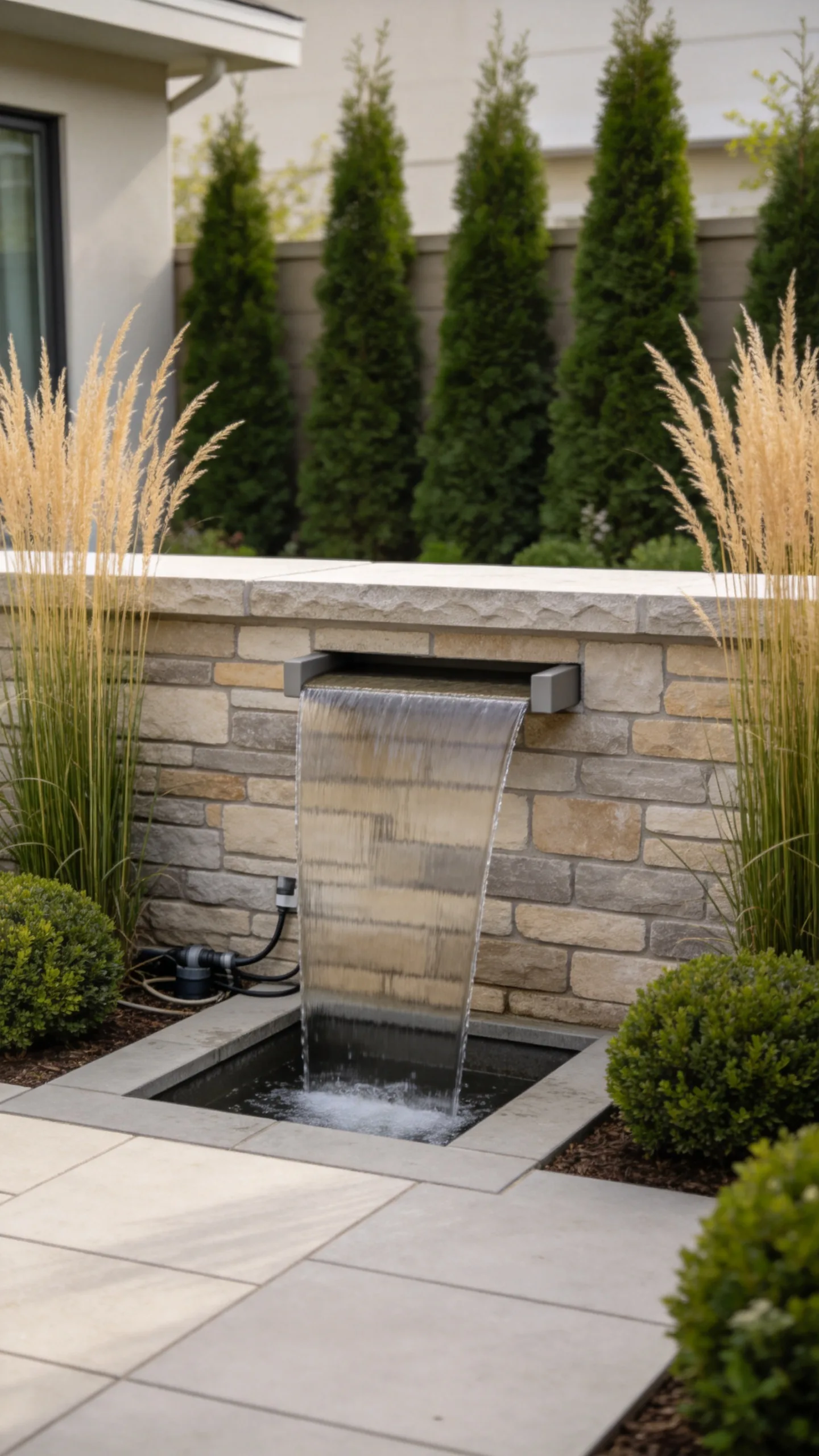 4. Stone Wall Sheet Waterfall