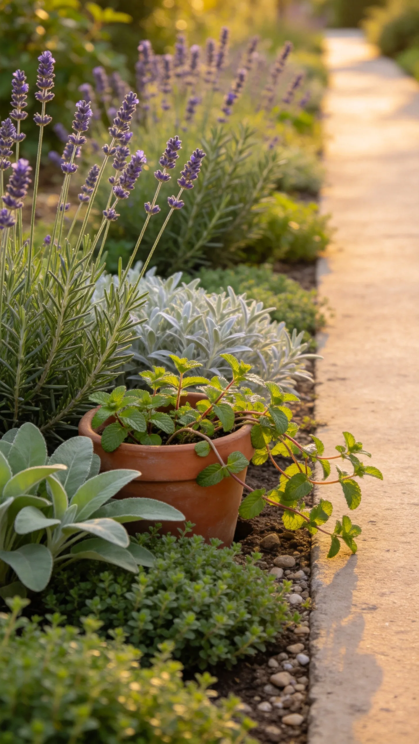3. Plant a Fragrant Herb Border